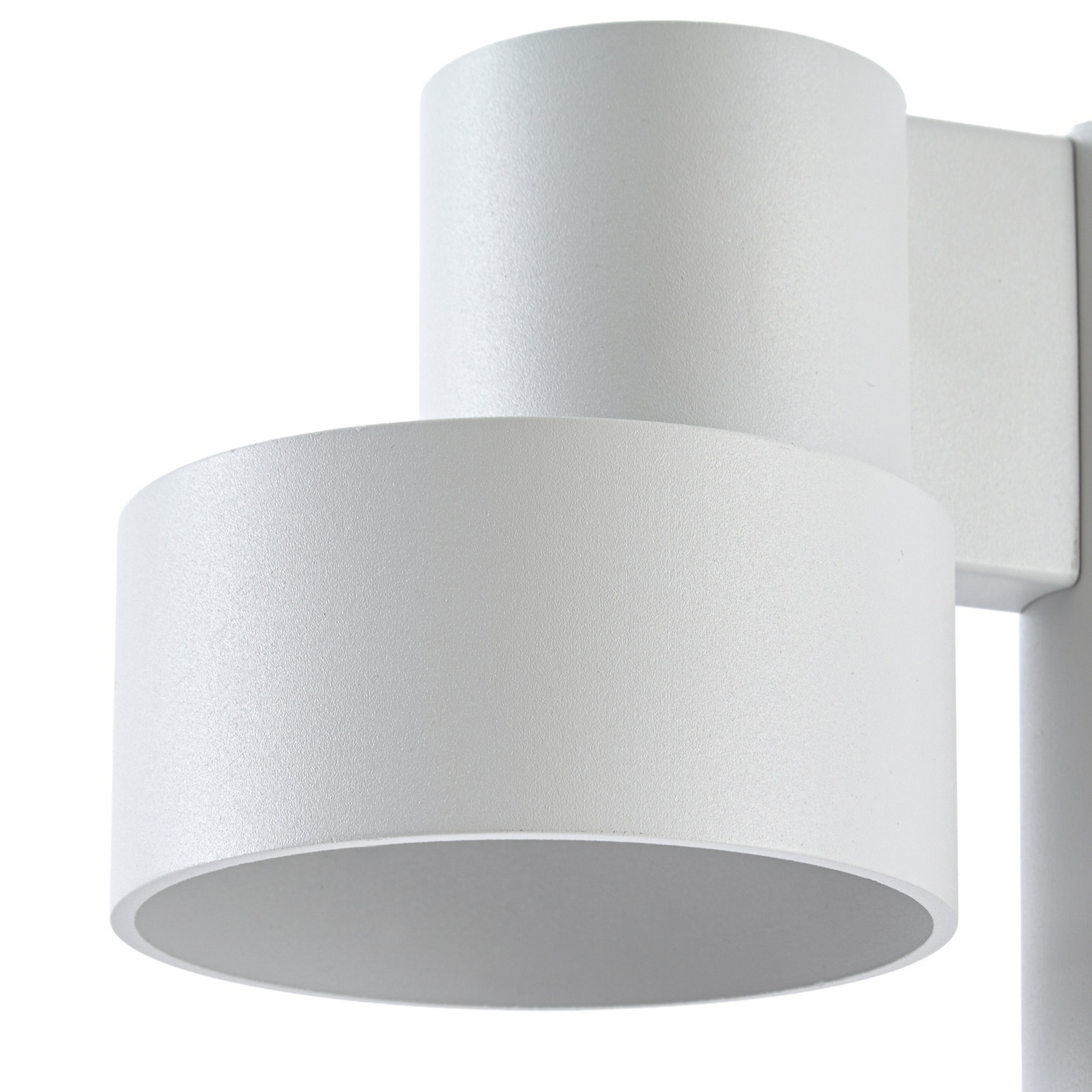 Bolardo luminoso LED Lucande Elune, gris, con sensor, IP44, altura 77 cm