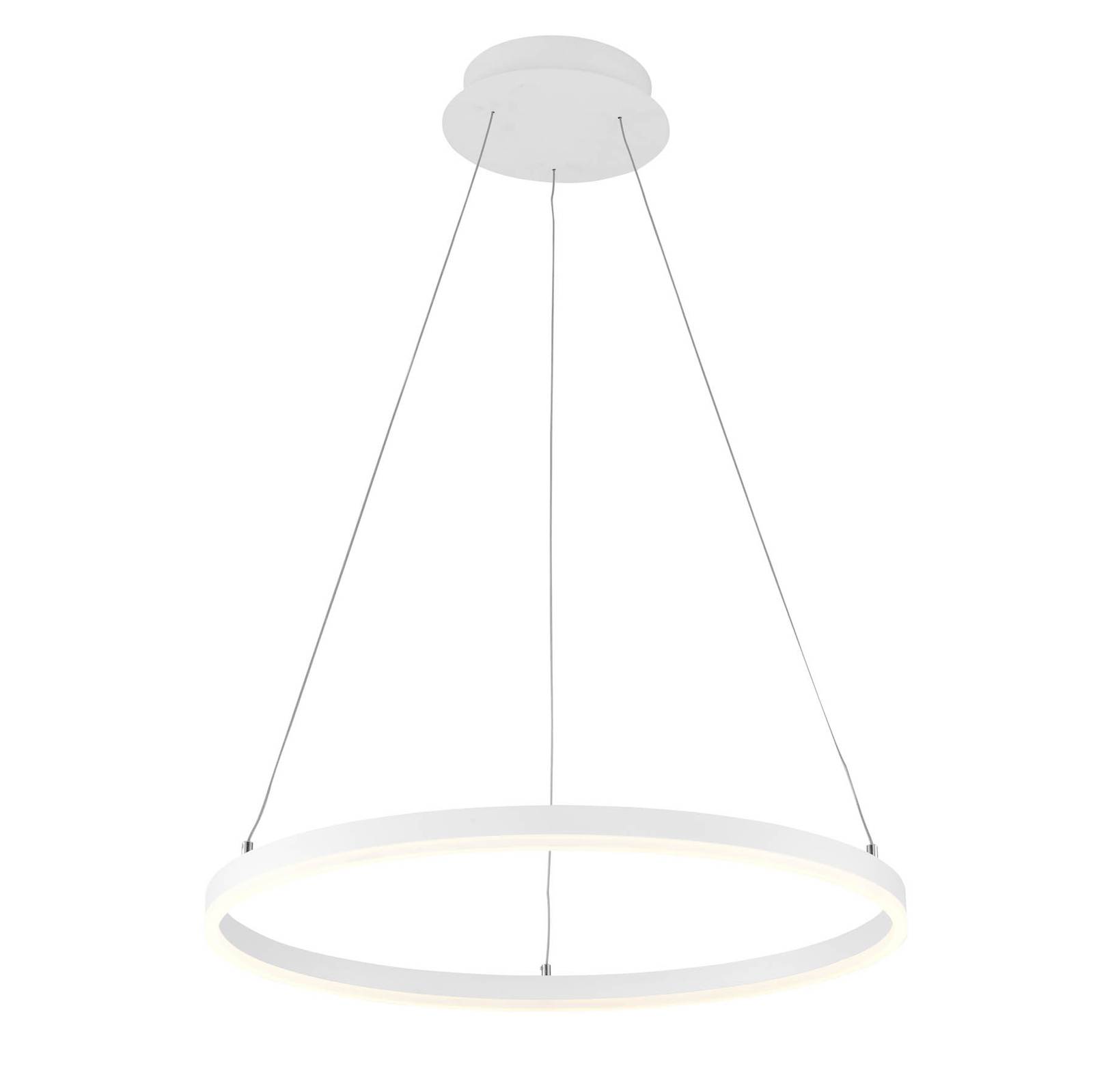 Arcchio Albiona LED-hänglampa, vit, 80 cm