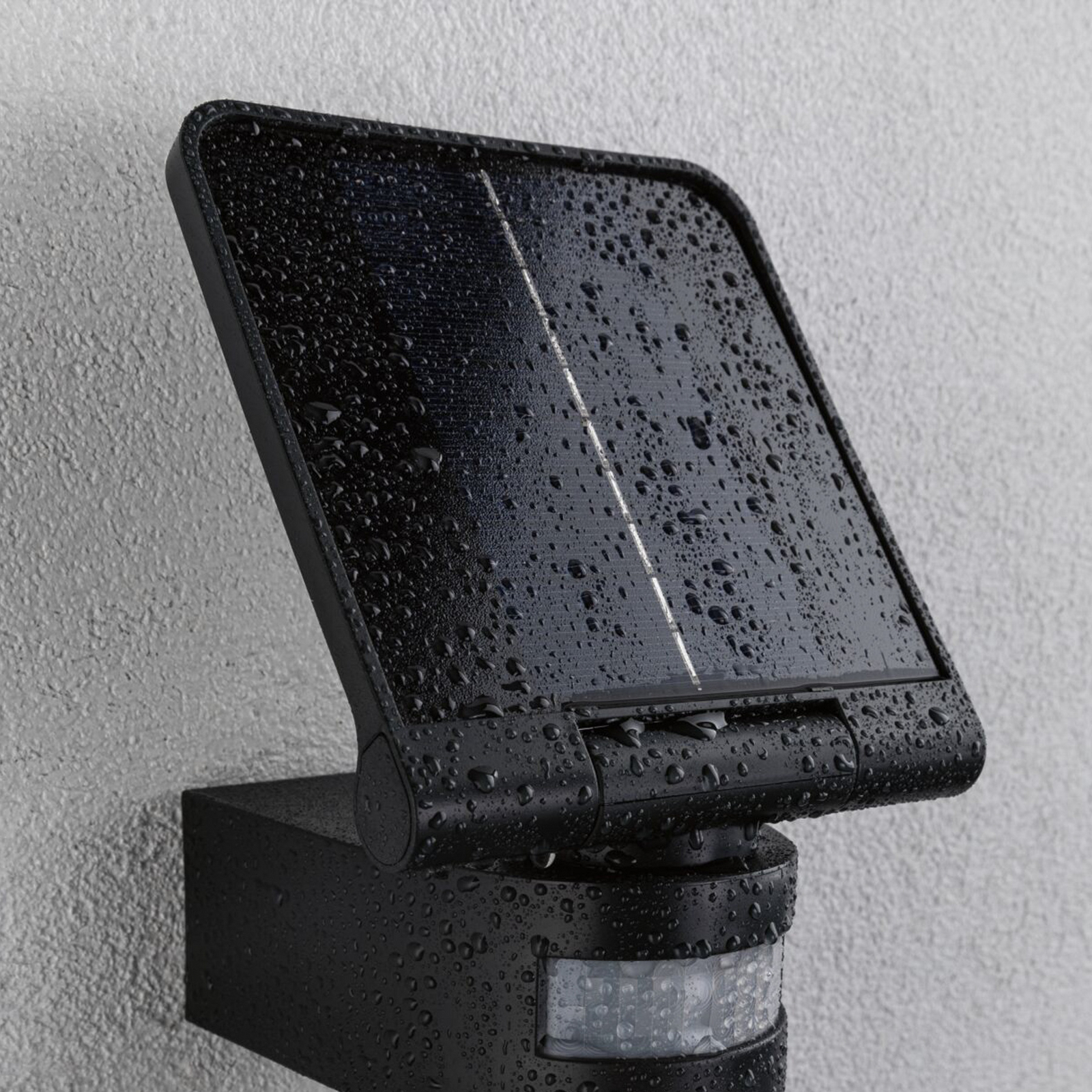 Applique d'extérieur solaire Paulmann Lesla, anthracite, capteur, IP65