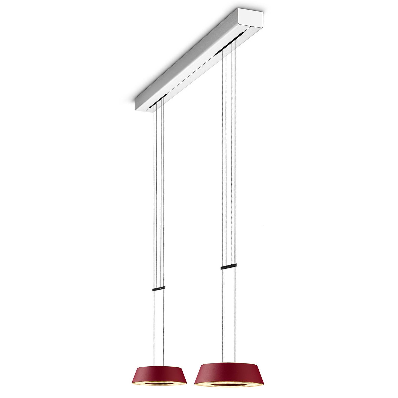 Oligo LED Pendant Light - Living / Dining Room - Hanging Light - dimmable - Modern - Red