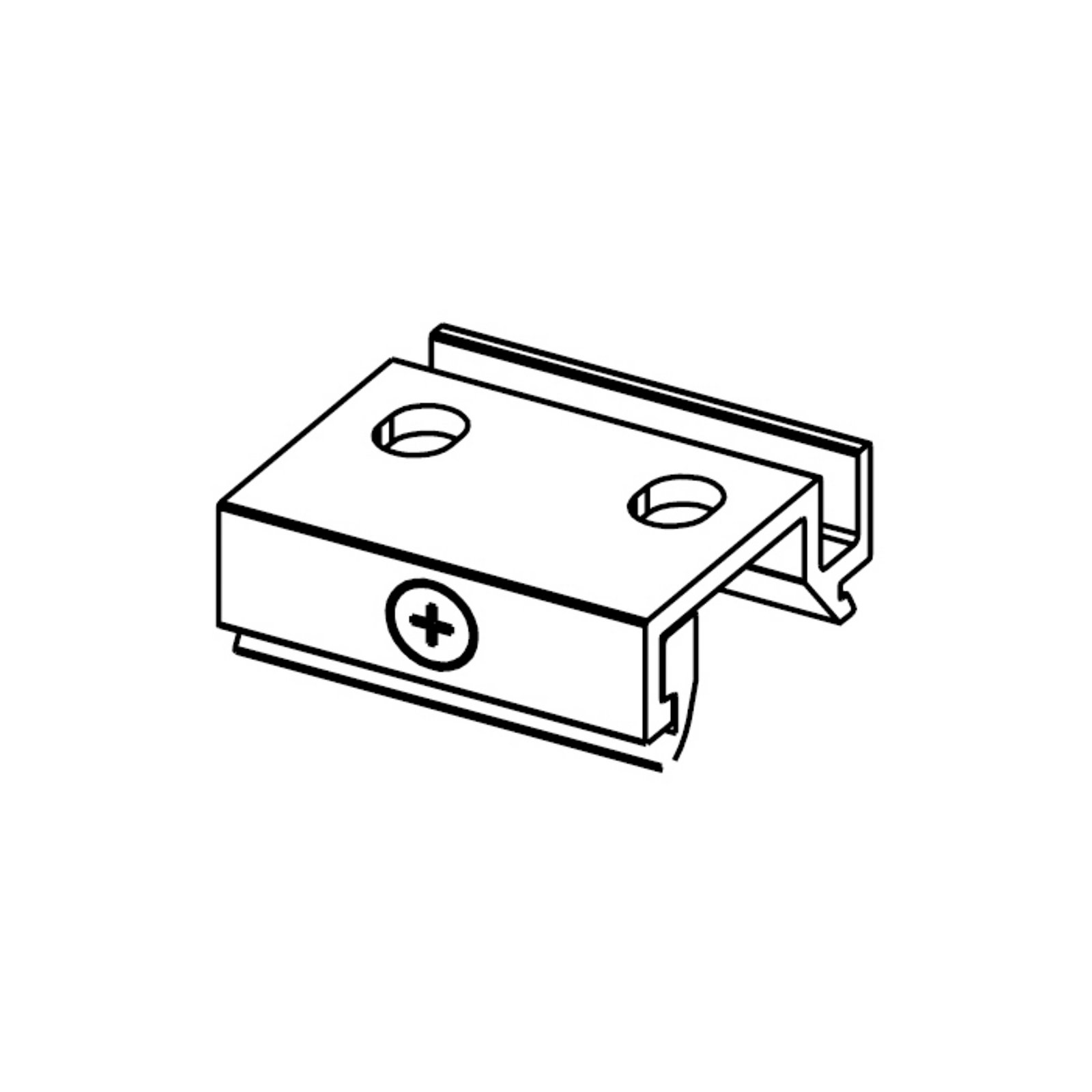 Ivela Clip de fixation SQUARE 48 V, métal