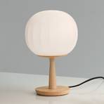 Luceplan table lamp Lita ash wood base height 28 cm