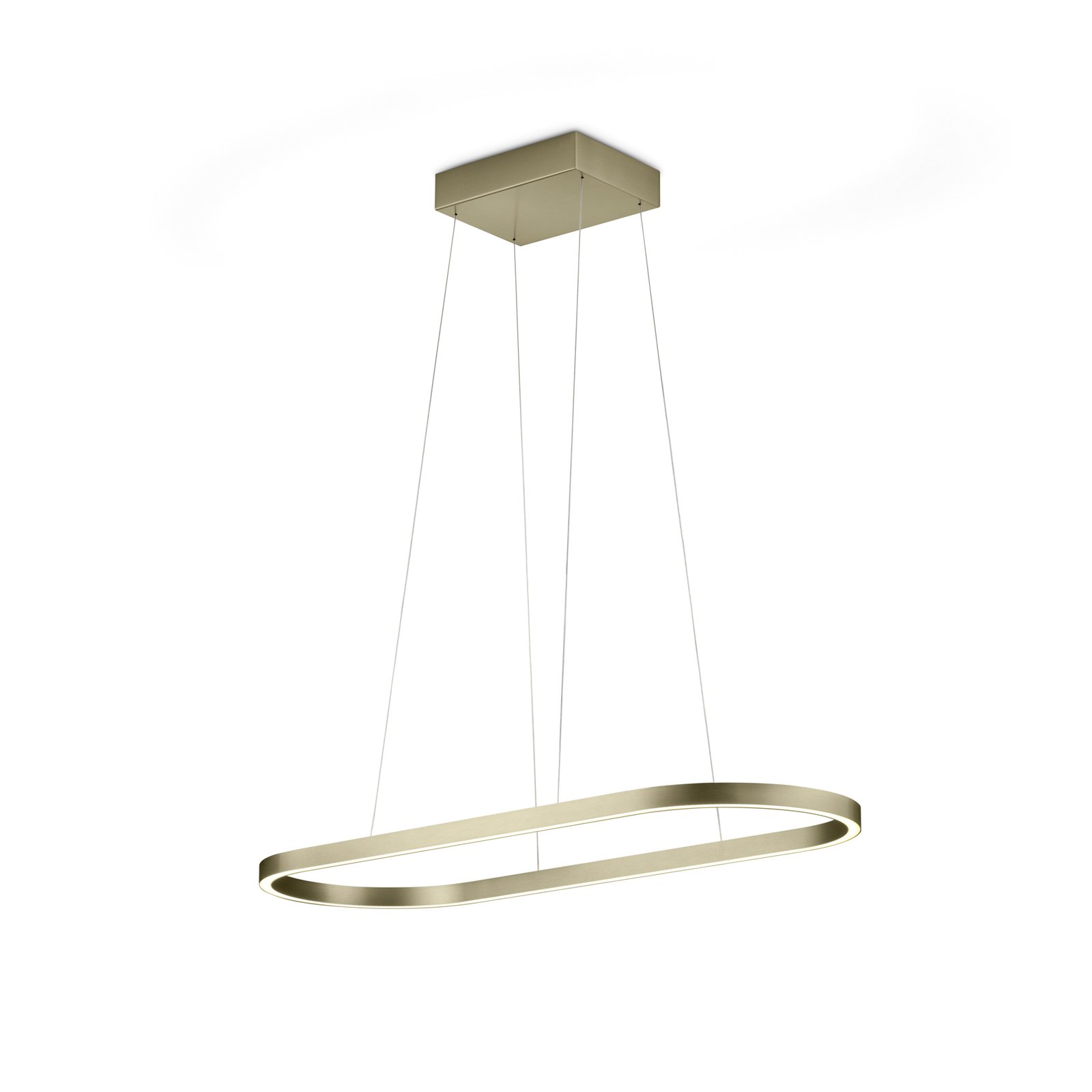 Elin LED pendant light, bronze, gesture control