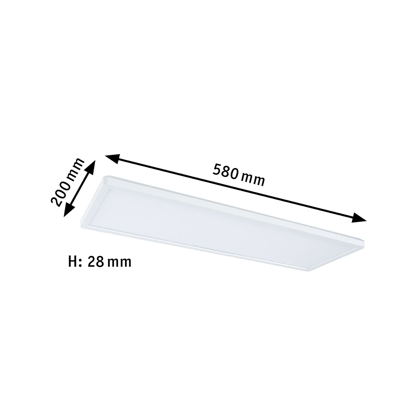 Paulmann Atria Shine LED panel, fehér, hossza 56 cm, IP44 Paulmann Atria Shine LED panel, fehér, hossza 56 cm, IP44
