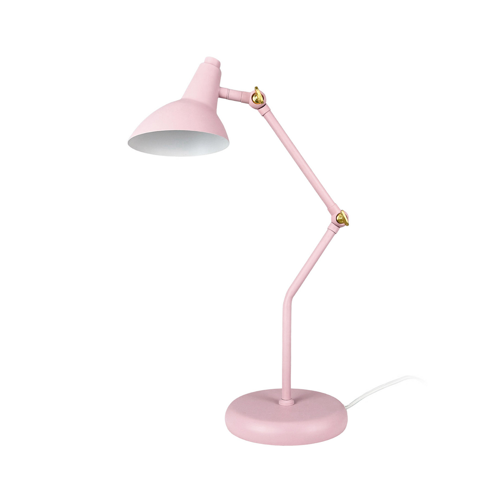 Dyberg Larsen Tischleuchte Vela, rosa, Höhe 45 cm