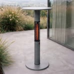 Promiennik stołowy Lucande Flamara, antracyt, 110 cm, IP55