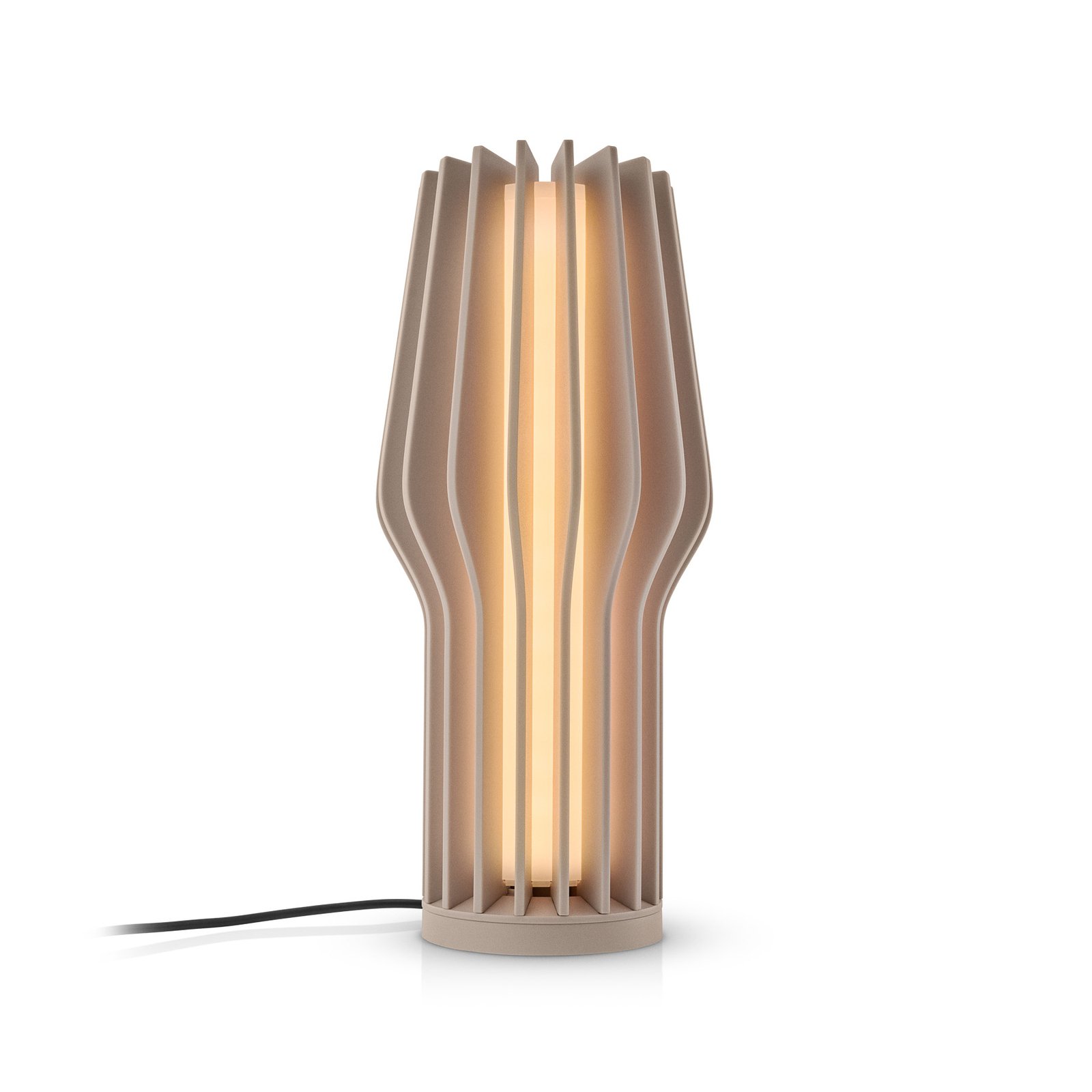 EVA Solo Lampe à poser LED rechargeable Radiant, beige, caoutchouc, IP44