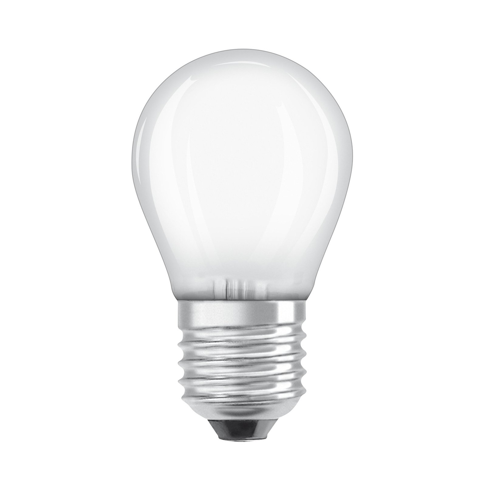 OSRAM LED bec picătură mat E27 3.8W 2700K 806lm