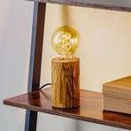 Trabo table lamp, stained pine wood, height 15 cm