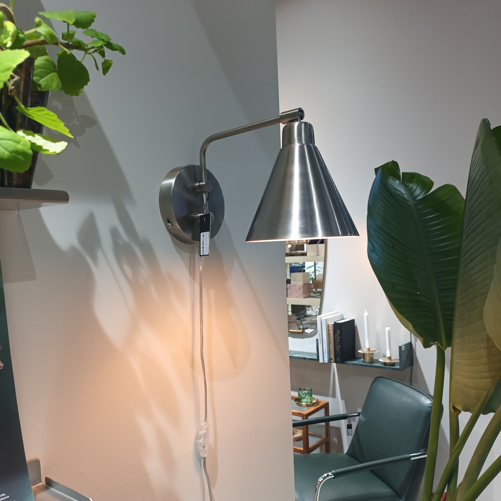 Nástenné svetlo Game 30 cm strieborná kovová E14 - House Doctor