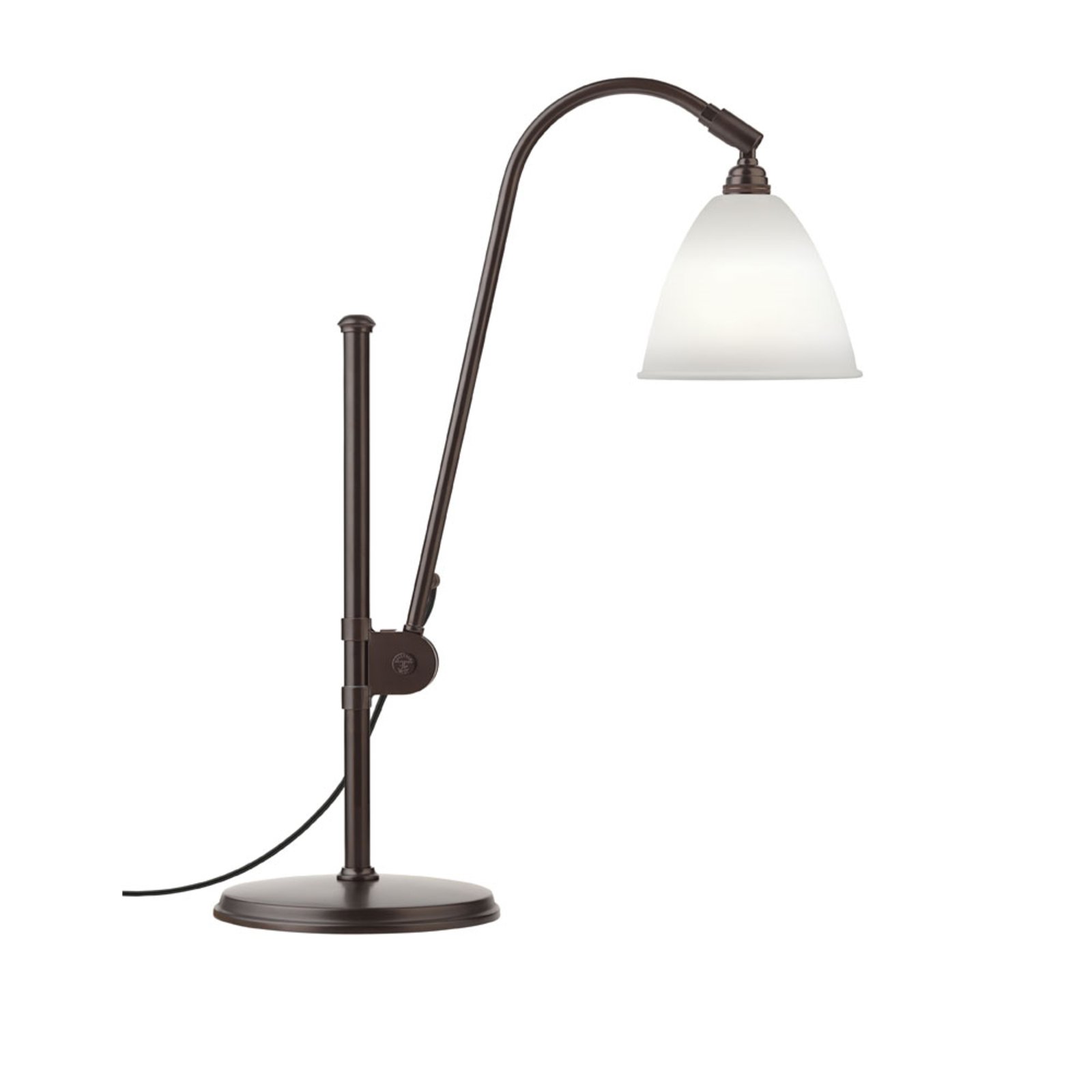 Bestlite BL1 Stolna lampa Ø16 Crna Mesing/Porculan - GUBI