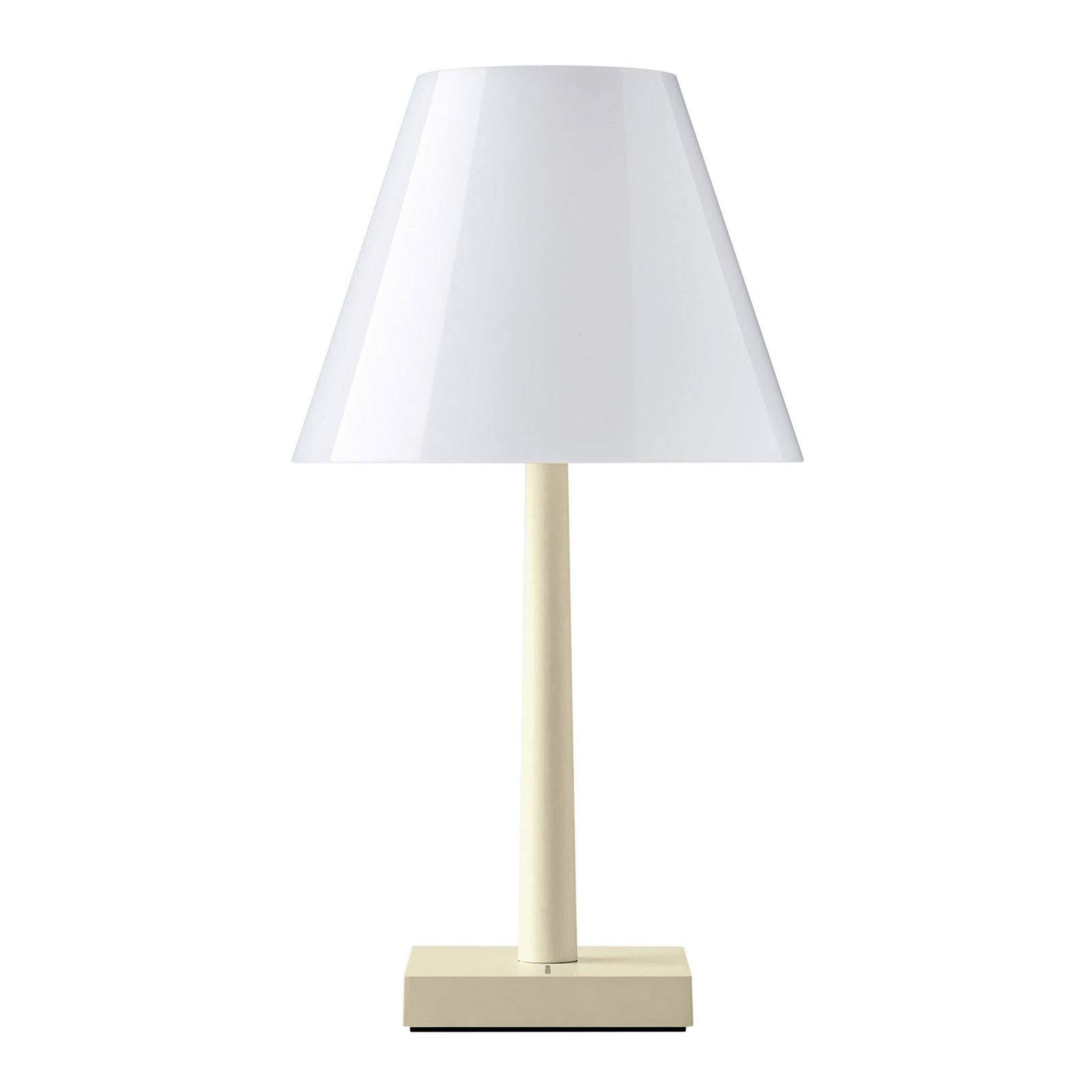 Rotaliana Dina T1 LED table lamp white/bronze, for Living / Dining Room, plastic, aluminium, 8.2 W, H: 37 cm