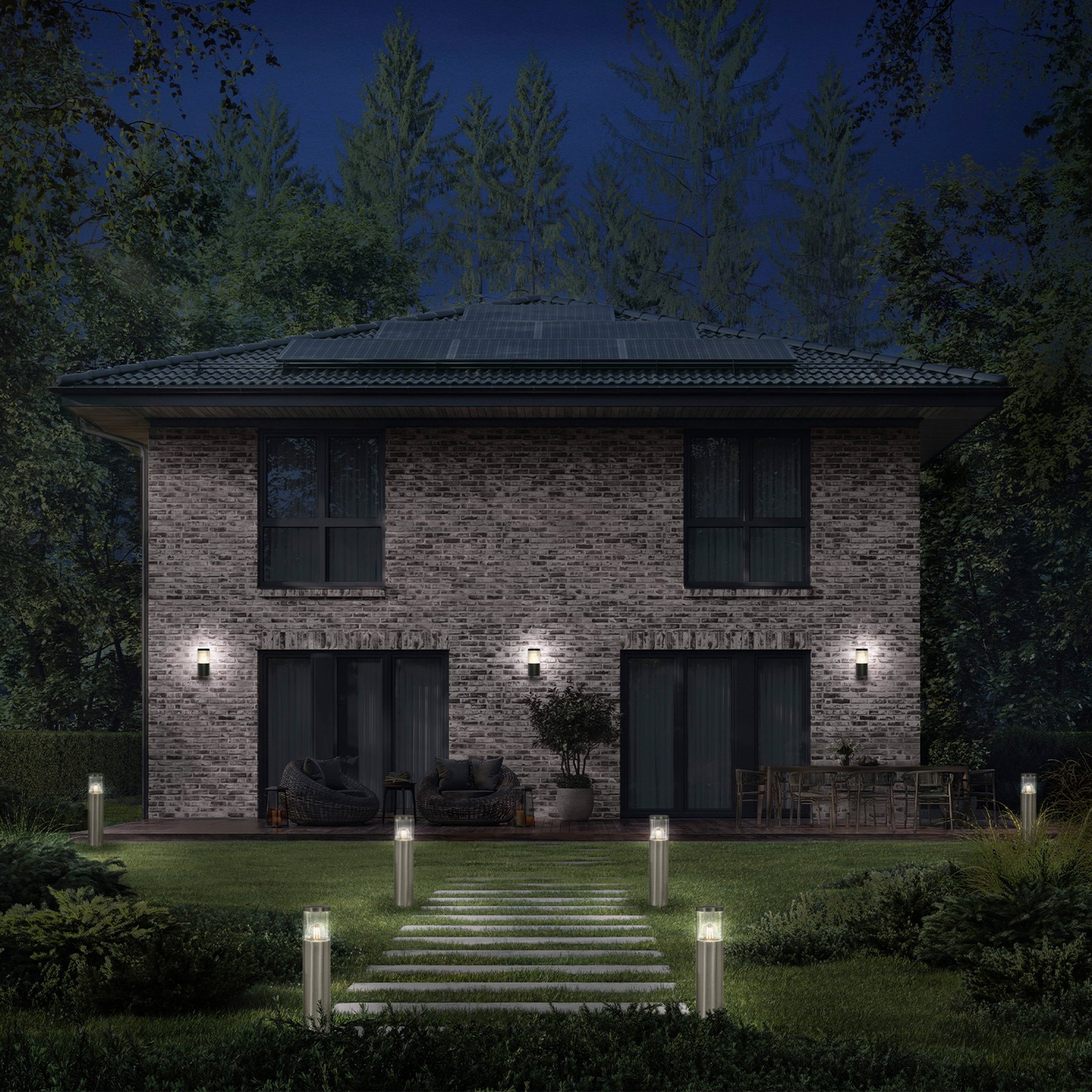 OSRAM buitenwandlamp ENDURA CLASSIC EBRO, roestvrij staal, IP44 OSRAM buitenwandlamp ENDURA CLASSIC EBRO, roestvrij staal, IP44