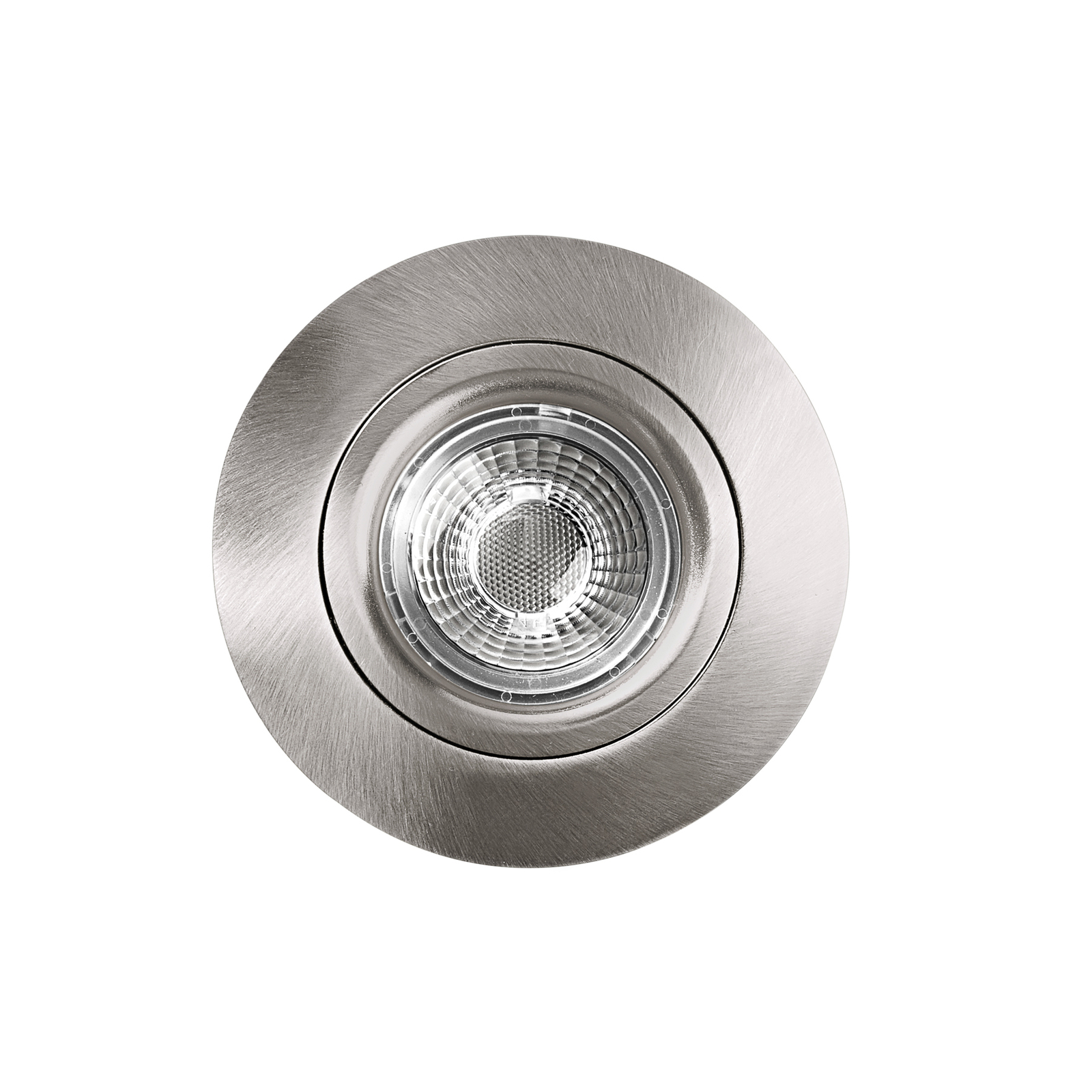 LED прожектор за вграждане в таван DL6809, кръгъл, никел