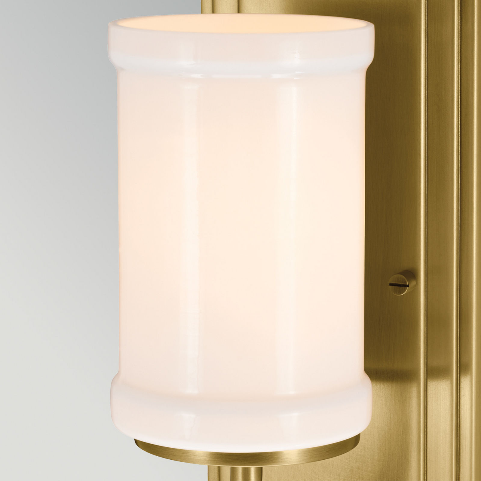 Nástenné svetlo Vetivene, mosadz, výška 31 cm, IP44, G9-LED – KICHLER Nástenné svetlo Vetivene, mosadz, výška 31 cm, IP44, G9-LED – KICHLER