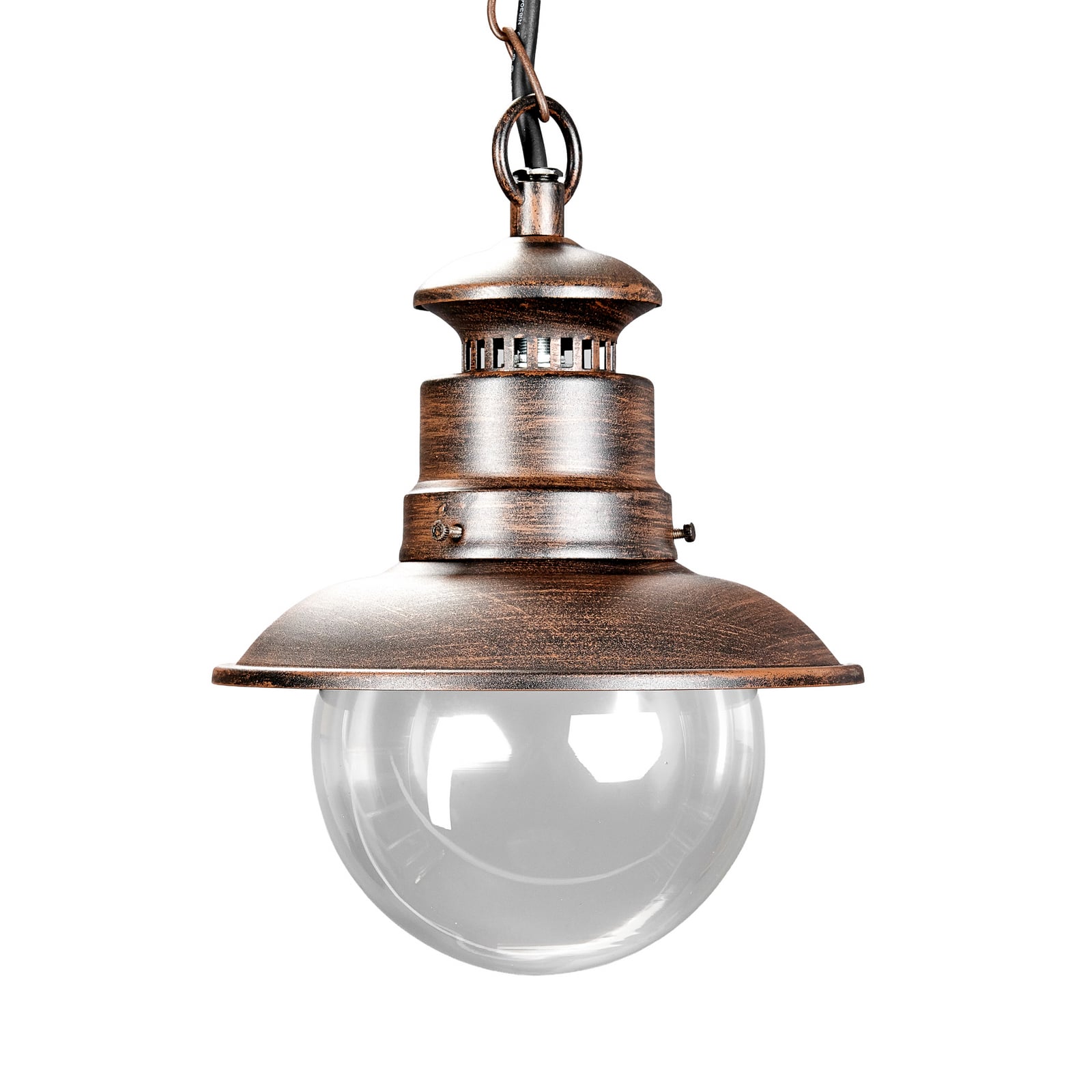 Eddie Buiten Hanglamp Rust/Clear - Lindby Eddie Buiten Hanglamp Rust/Clear - Lindby