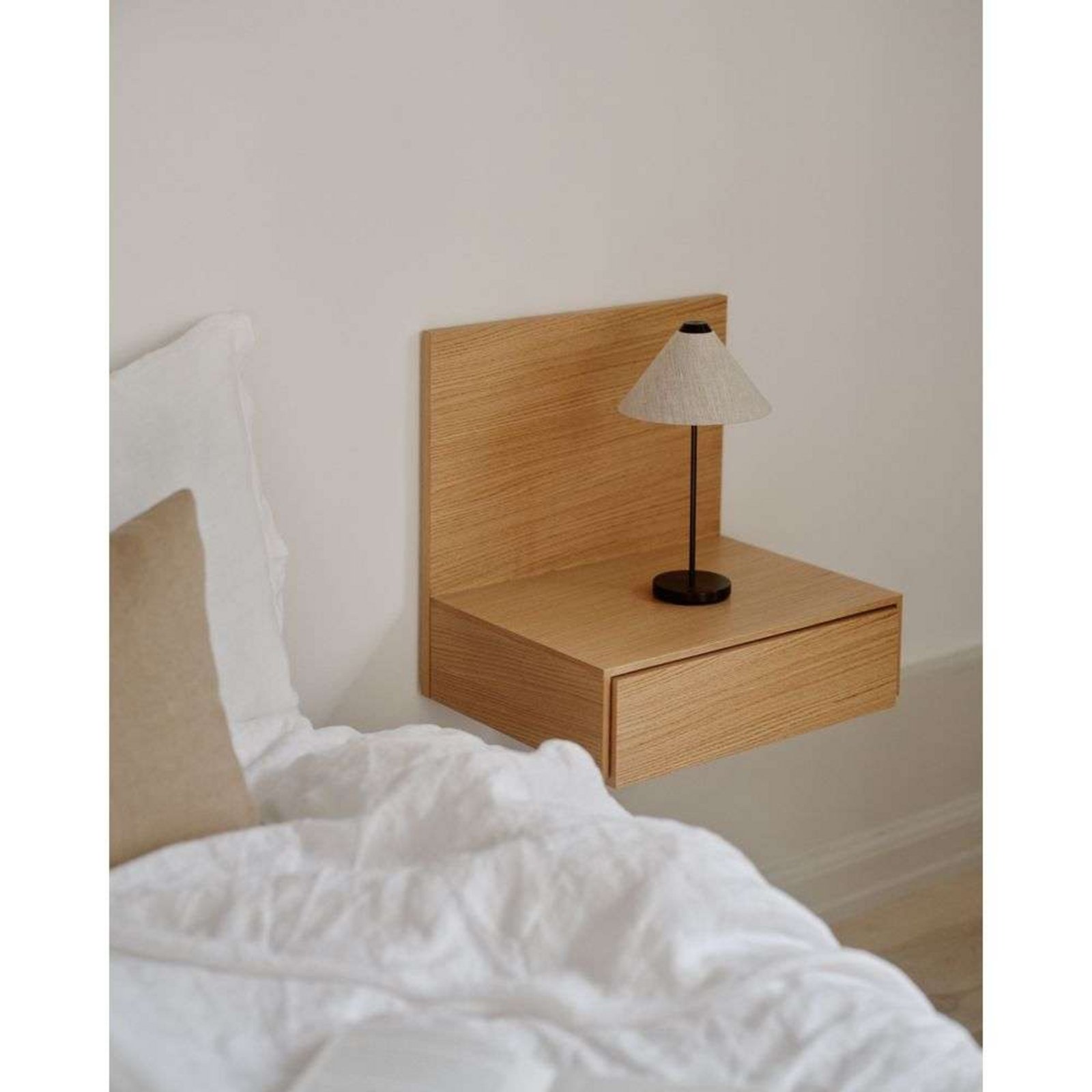 Tana Wall Mounted Nightstand Oak - New Works