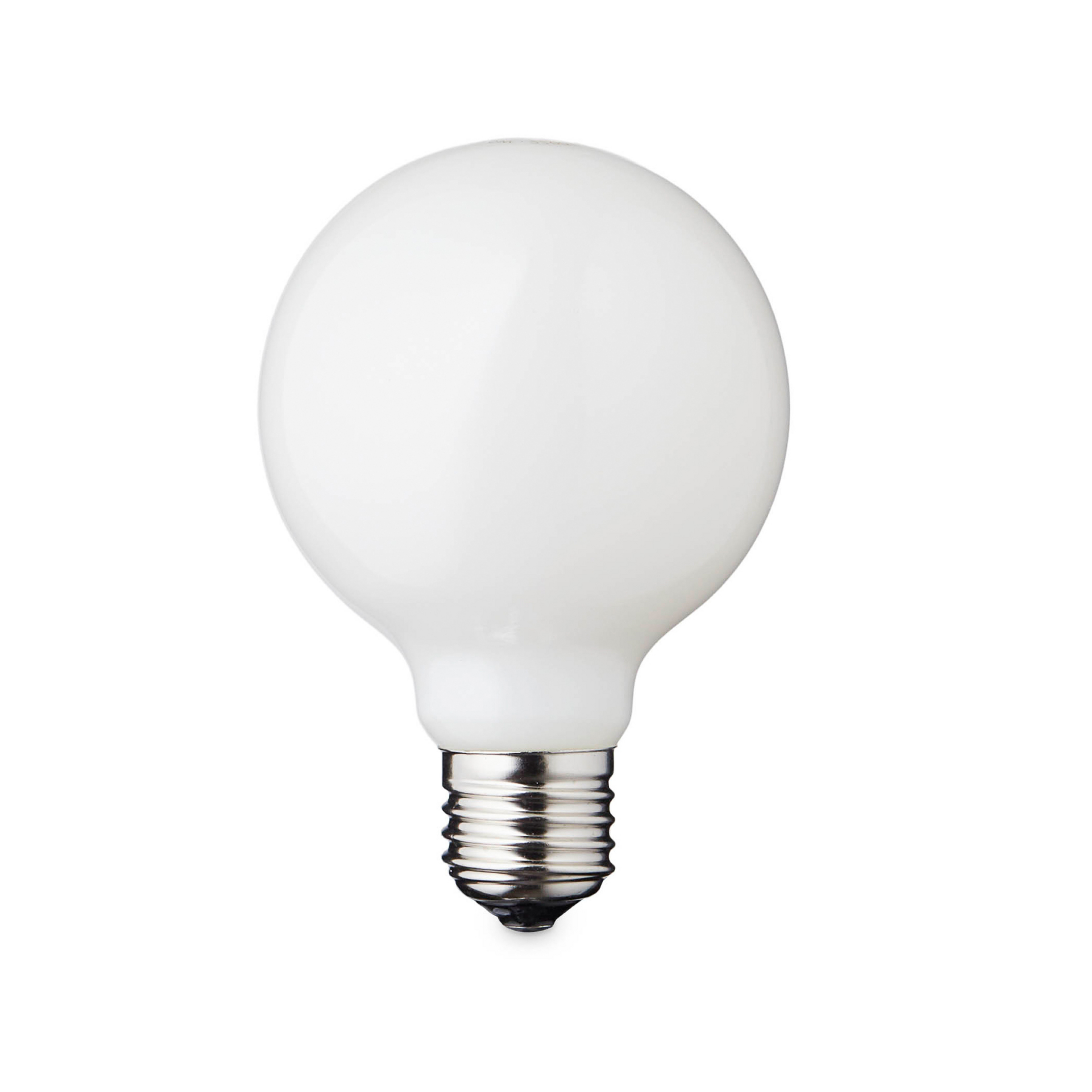 LED bulb, E27, Ø 8 cm, matt, 5.2 W, 2,200 K