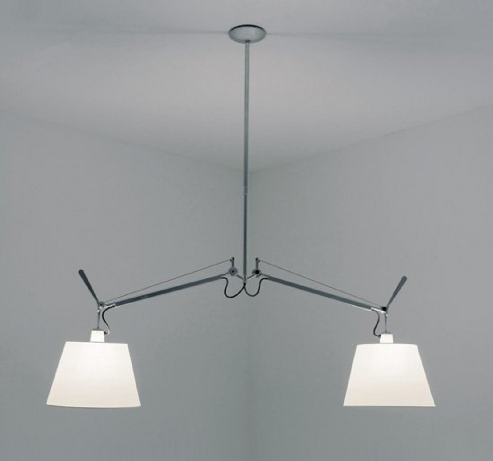 Tolomeo Basculante Candeeiro Suspenso ø320 Satin - Artemide