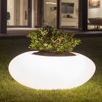 Storus VI LED RGBW dekorativ lampa, planterbar vit