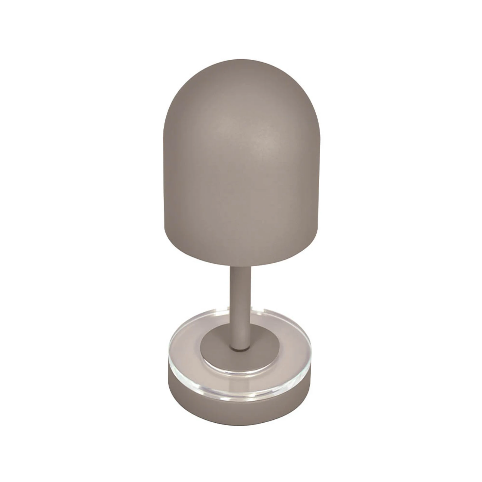 AYTM akumulatora lampa Luceo, pelēkbrūna, metāls, 24 cm, dimmerējama, IP44