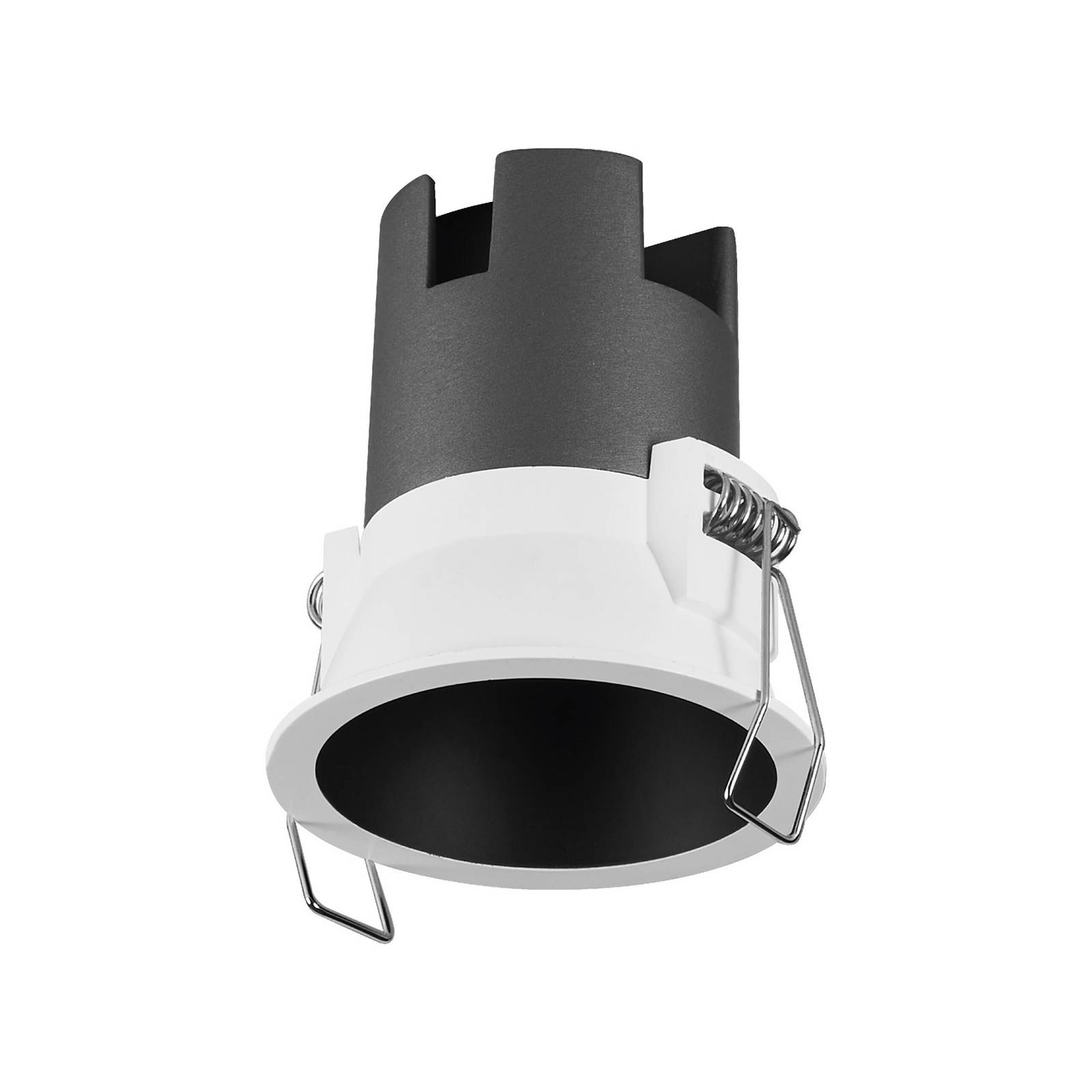 OSRAM LED-Einbauspot TWIST, weiß/schwarz, 830, Ø 7 cm Metall
