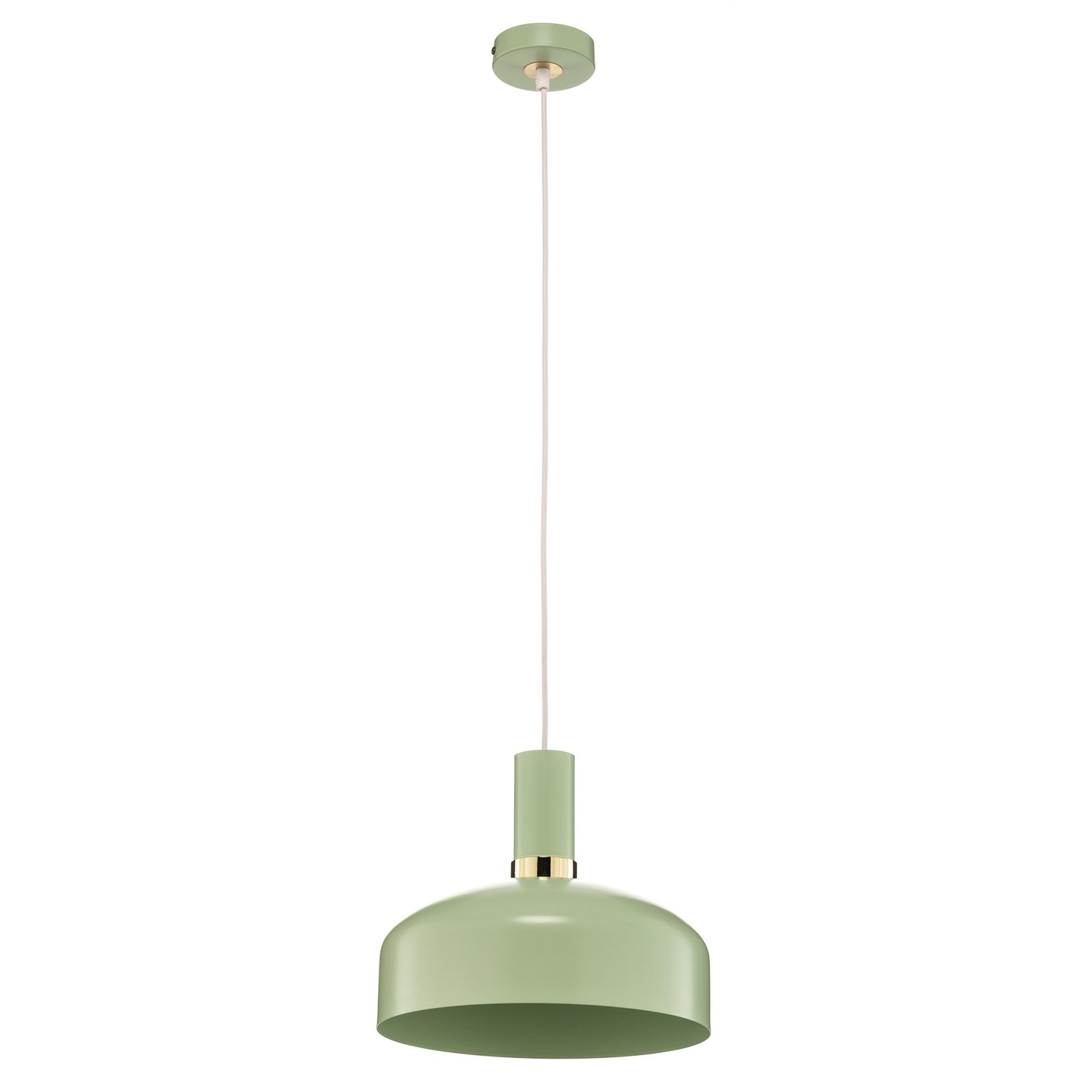 Malmo hanging lamp with mint green lampshade