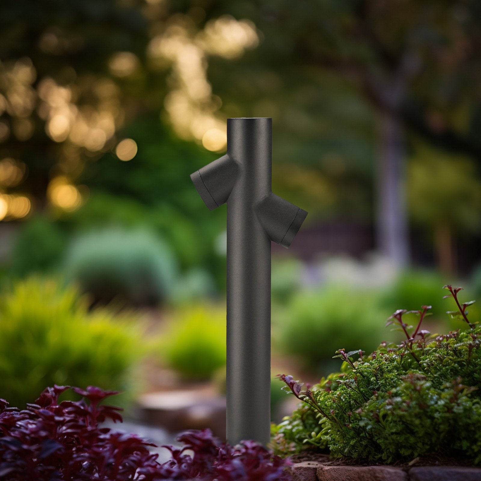 Lolani 2 Candeeiro de Jardim H60 Black - Lindby
