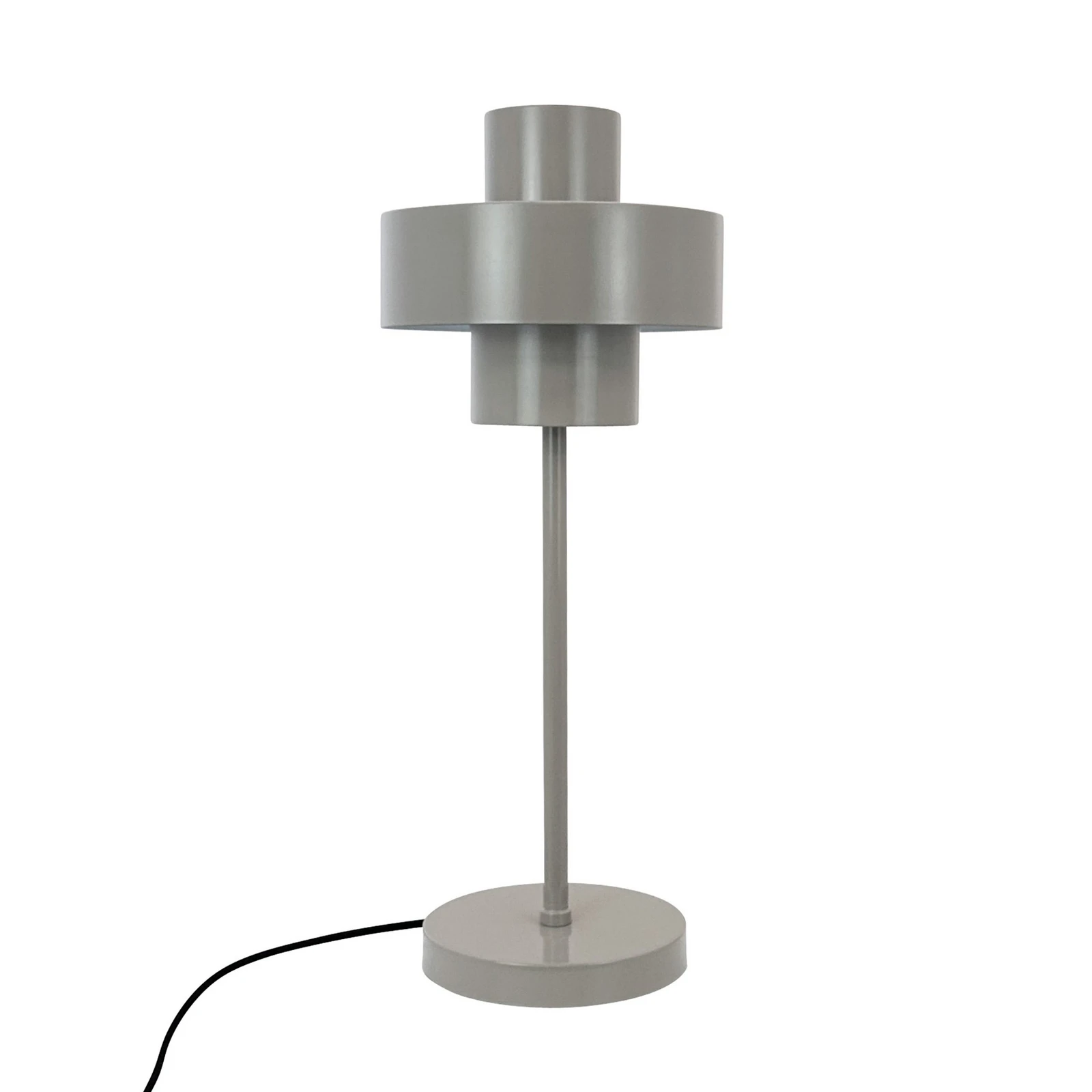 Dyberg Larsen stolní lampa Stoke, šedá, výška 49,5 cm