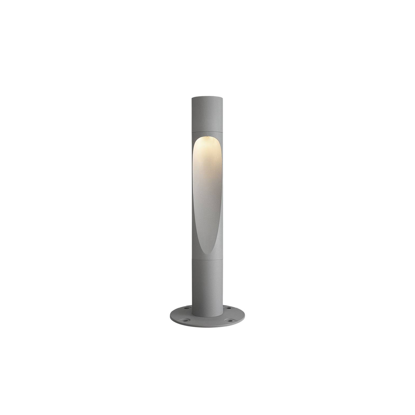 Louis Poulsen Flindt unearthed 80 cm aluminium - Outdoor Bollard / Path Light - dimmable - Design - Silver
