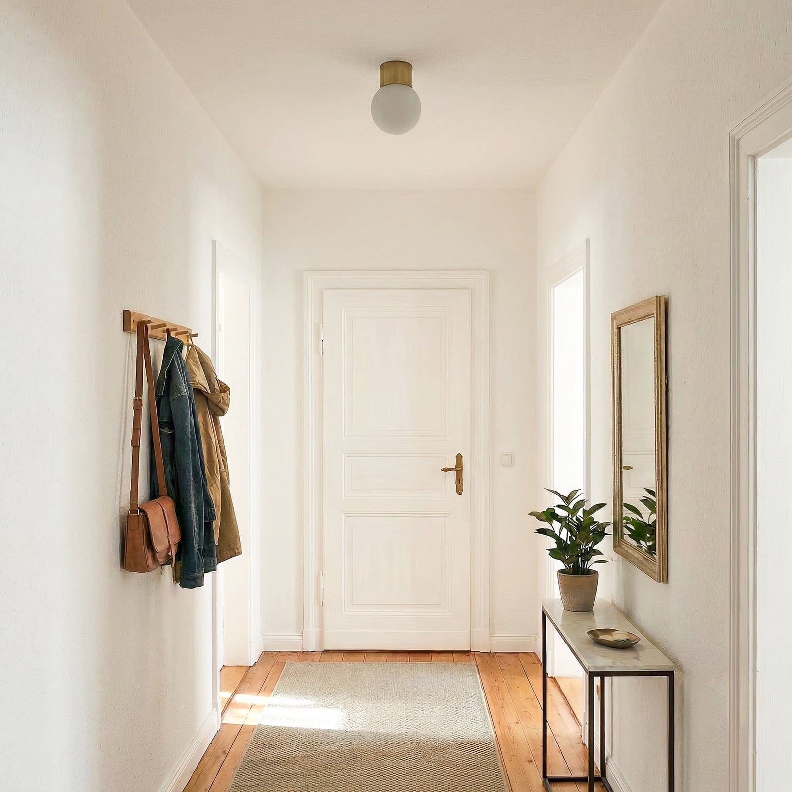 Deckenleuchte Hotel Mood 1, gold, Metall, Glas, G9