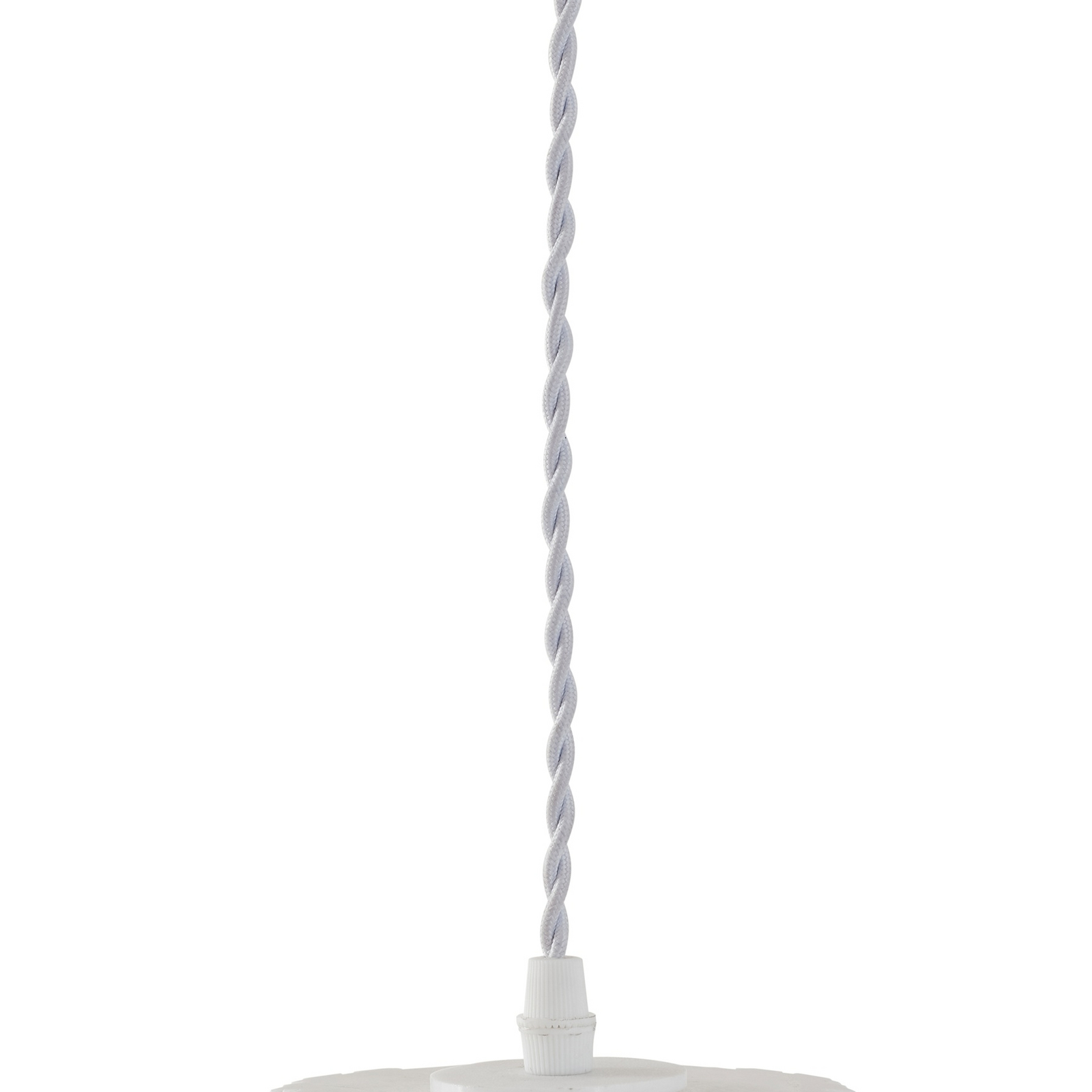 Lindby hanglamp Nuvia, Ø 15,5 cm, wit, gedraaid