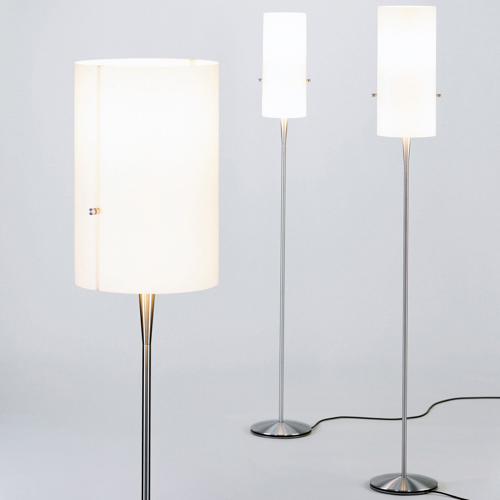 serien.lighting Club S LED vloerlamp, aluminium