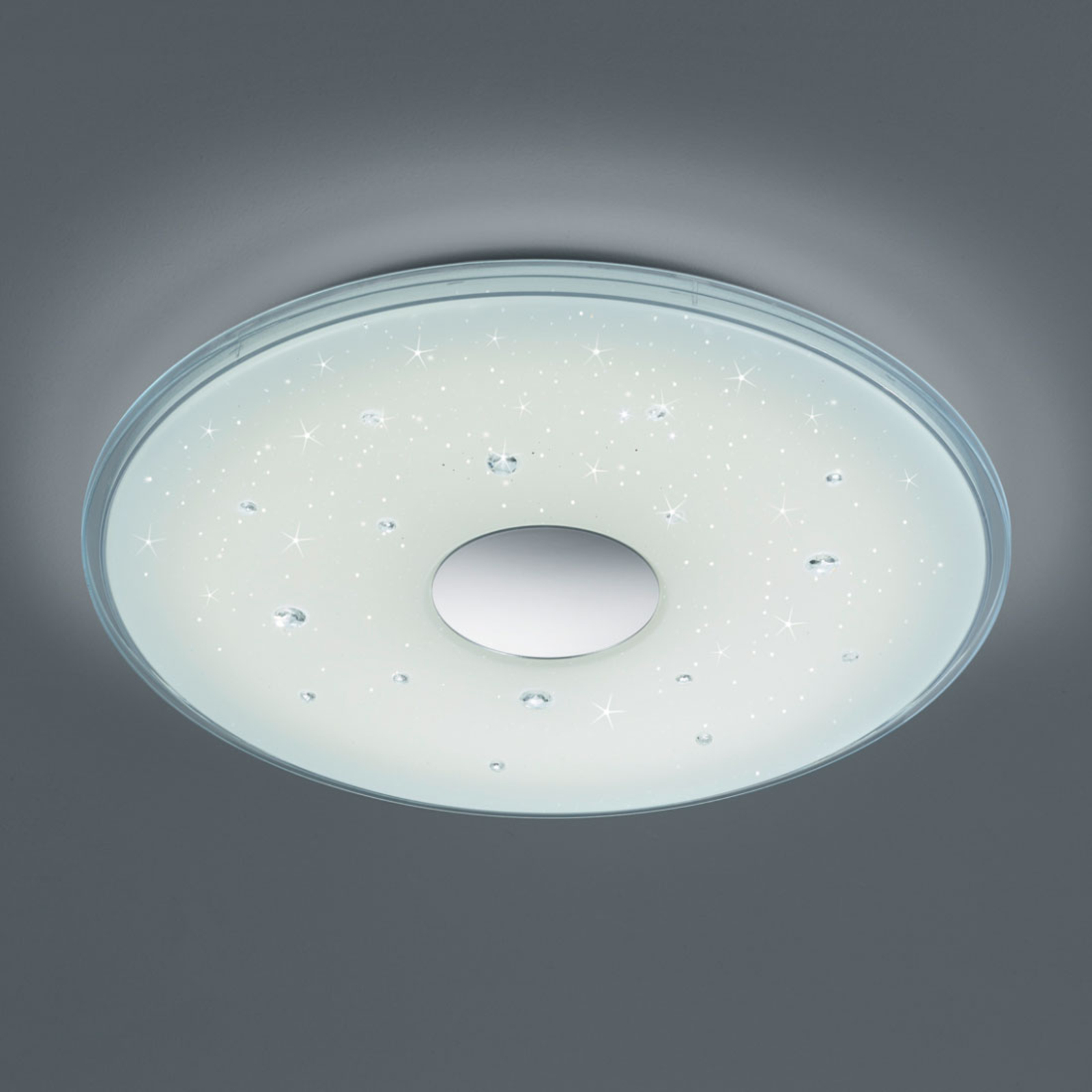 LED plafondlamp Seiko, Starlight-effect, Ø 42,5cm