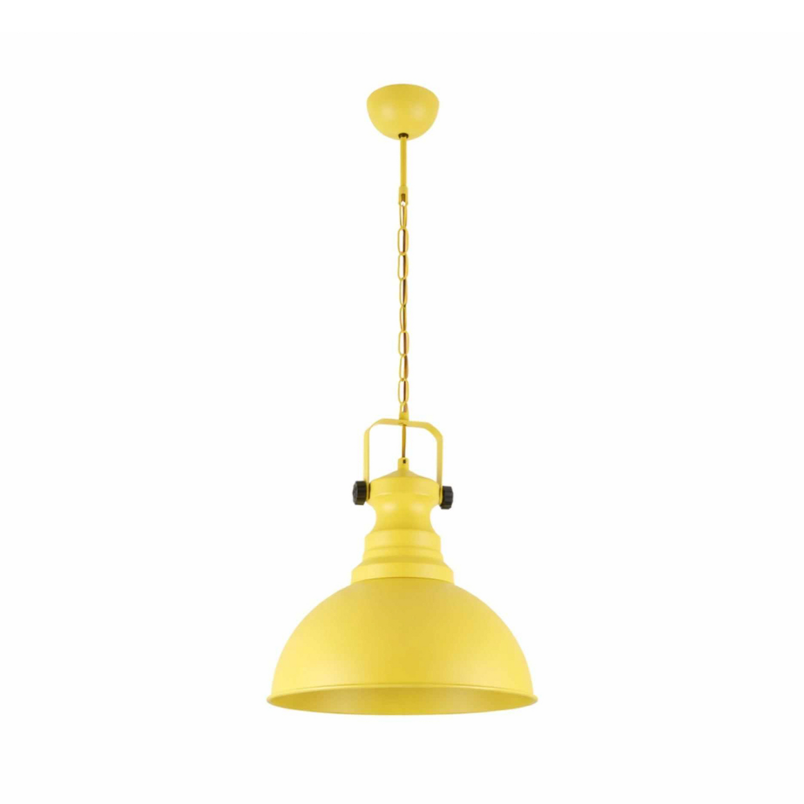 Hängeleuchte Kure, gelb, Ø 31 cm, Metall, E27