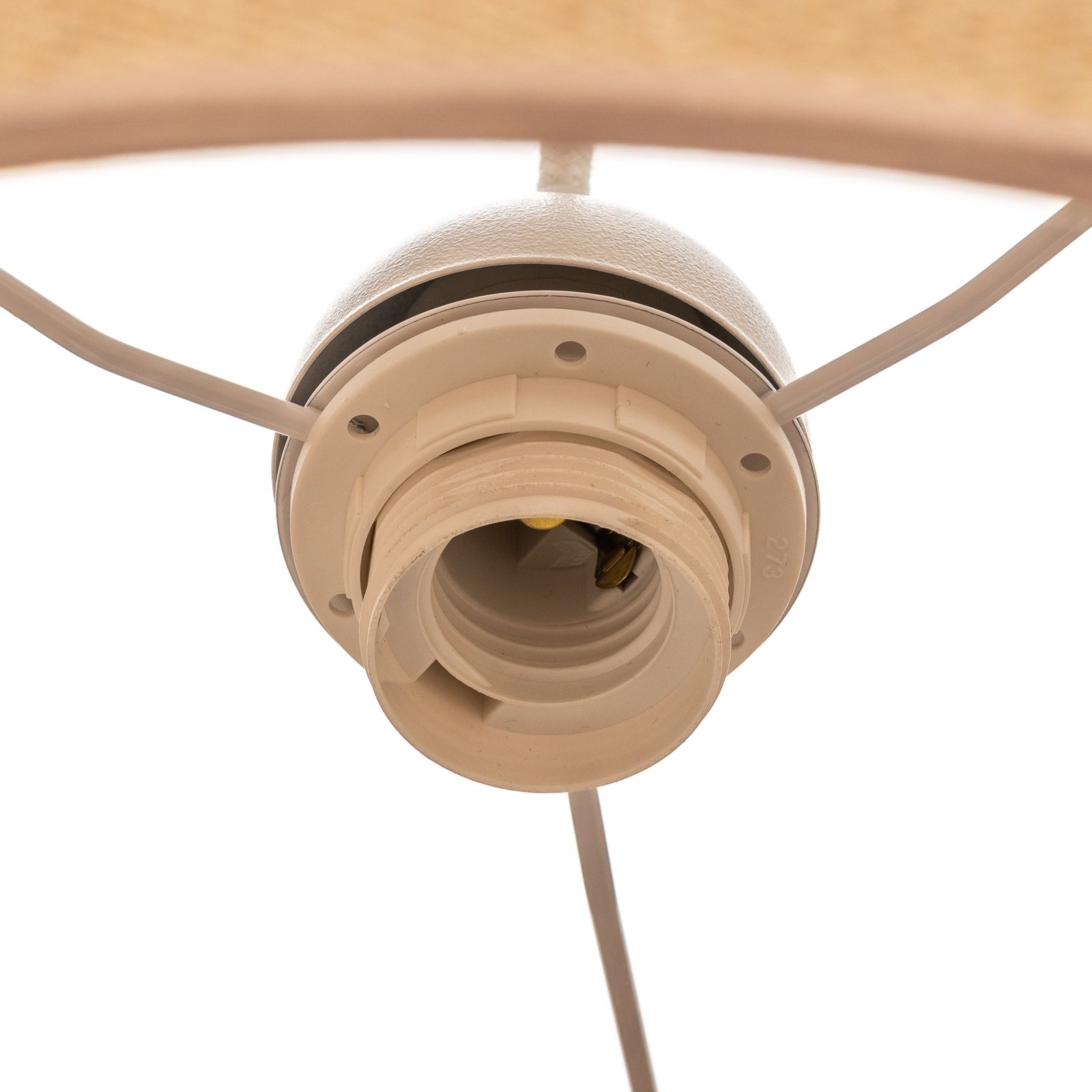 Jute hanging light, natural brown, Ø 40 cm 1-bulb