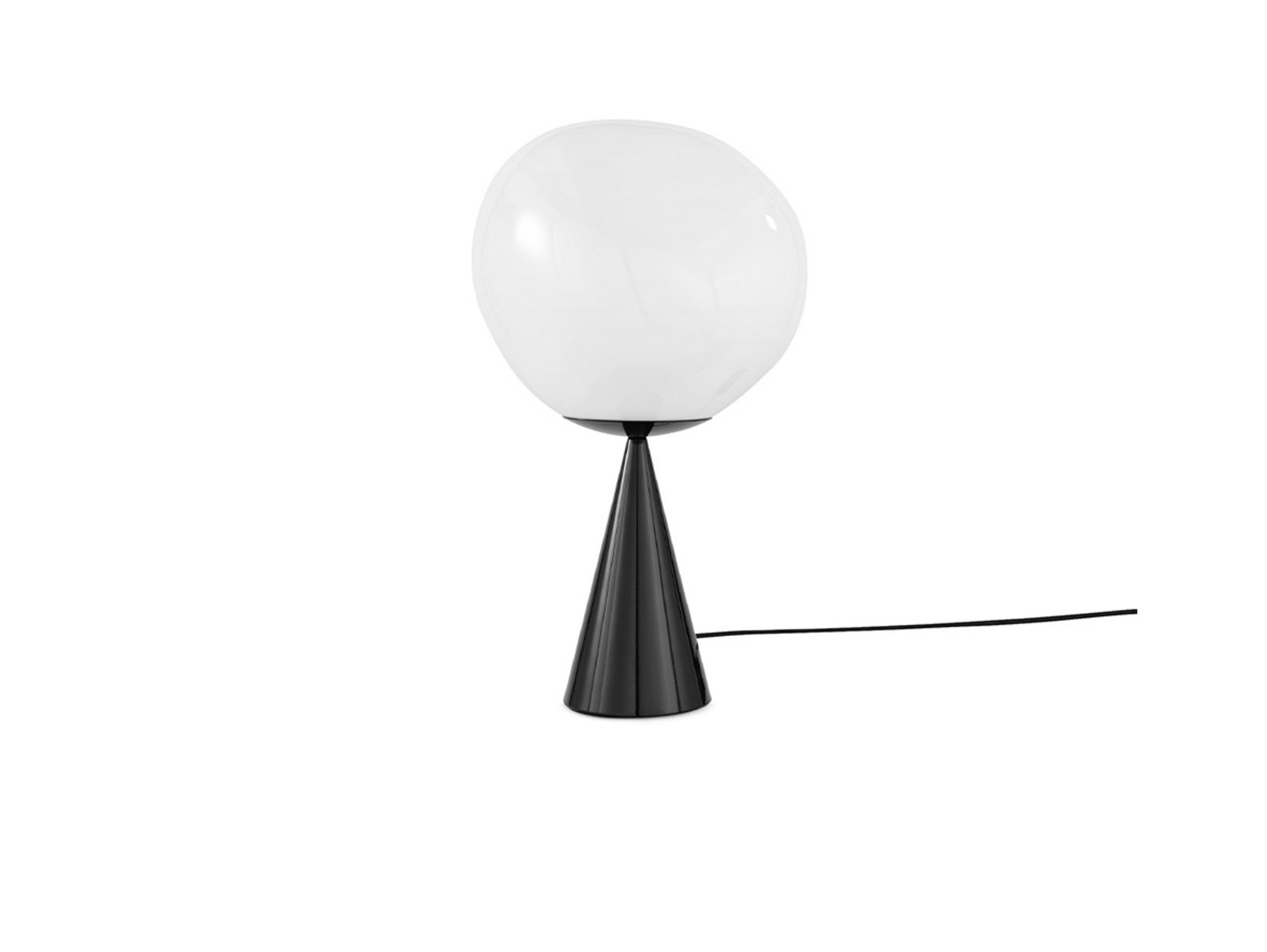 Melt Cone Fat Stolna lampa Opal/Crna - Tom Dixon