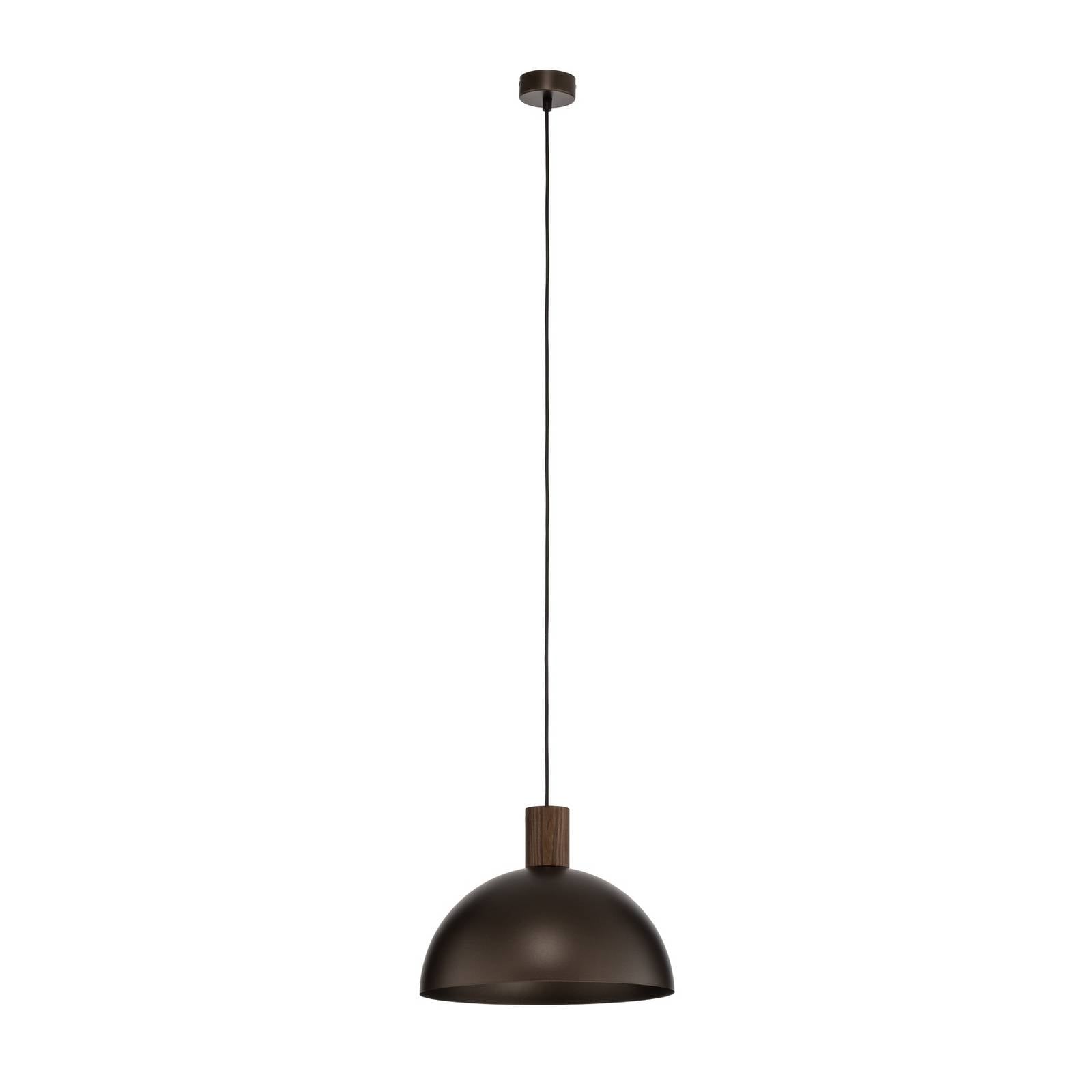 Żyrandol Oslo, brązowy, metalowy, Ø 34 cm, E27