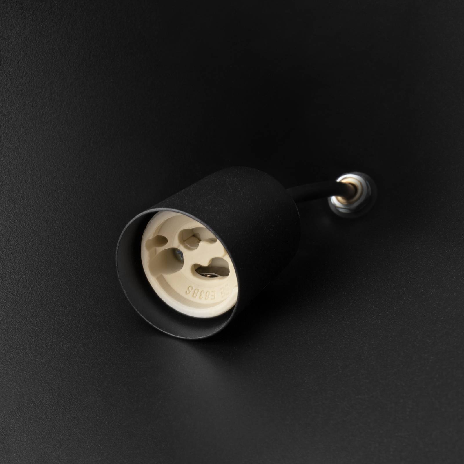 Żyrandol ZENITH, czarny, Ø 11 cm, metal, GU10