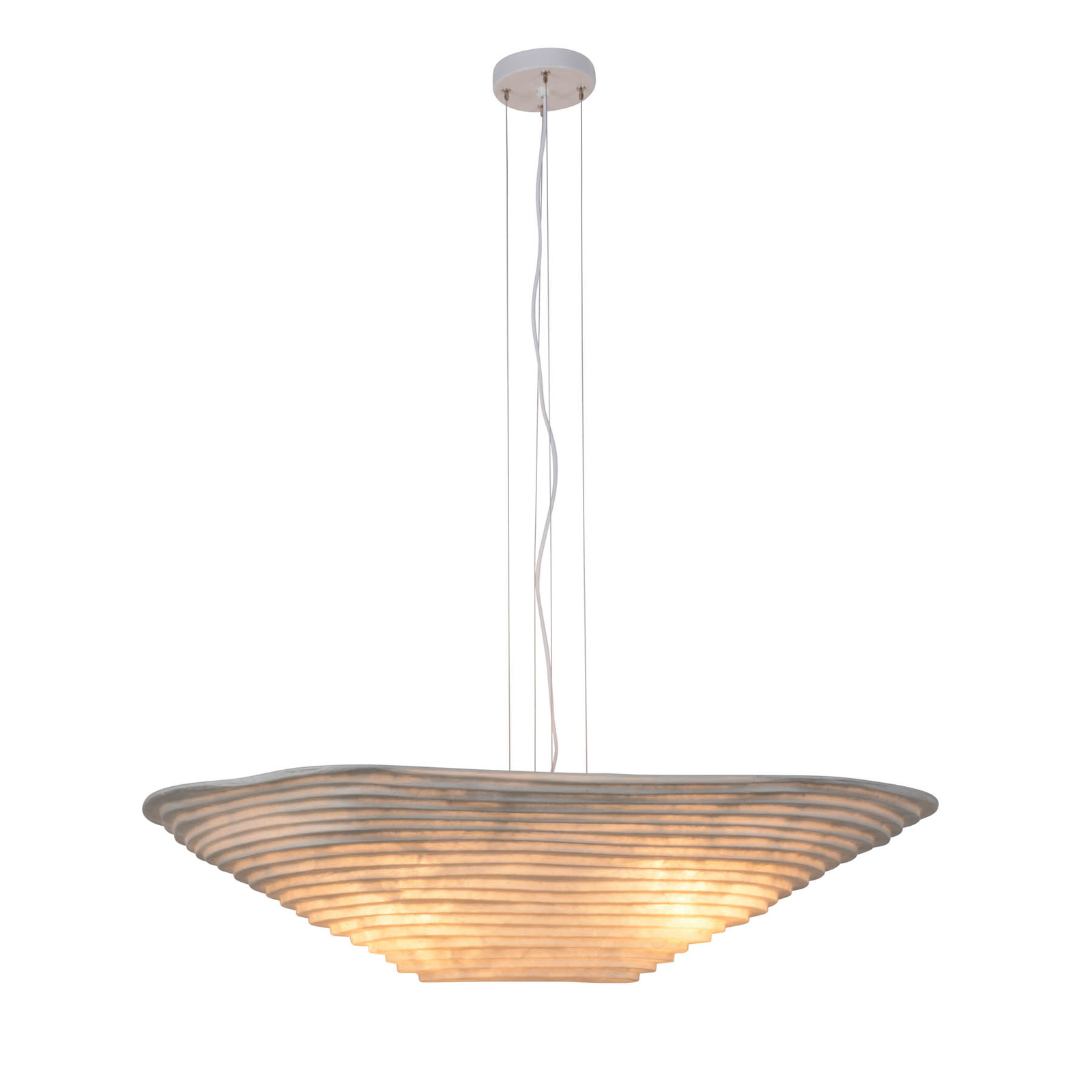 Forestier Nebulis pendant light made of silk fleece