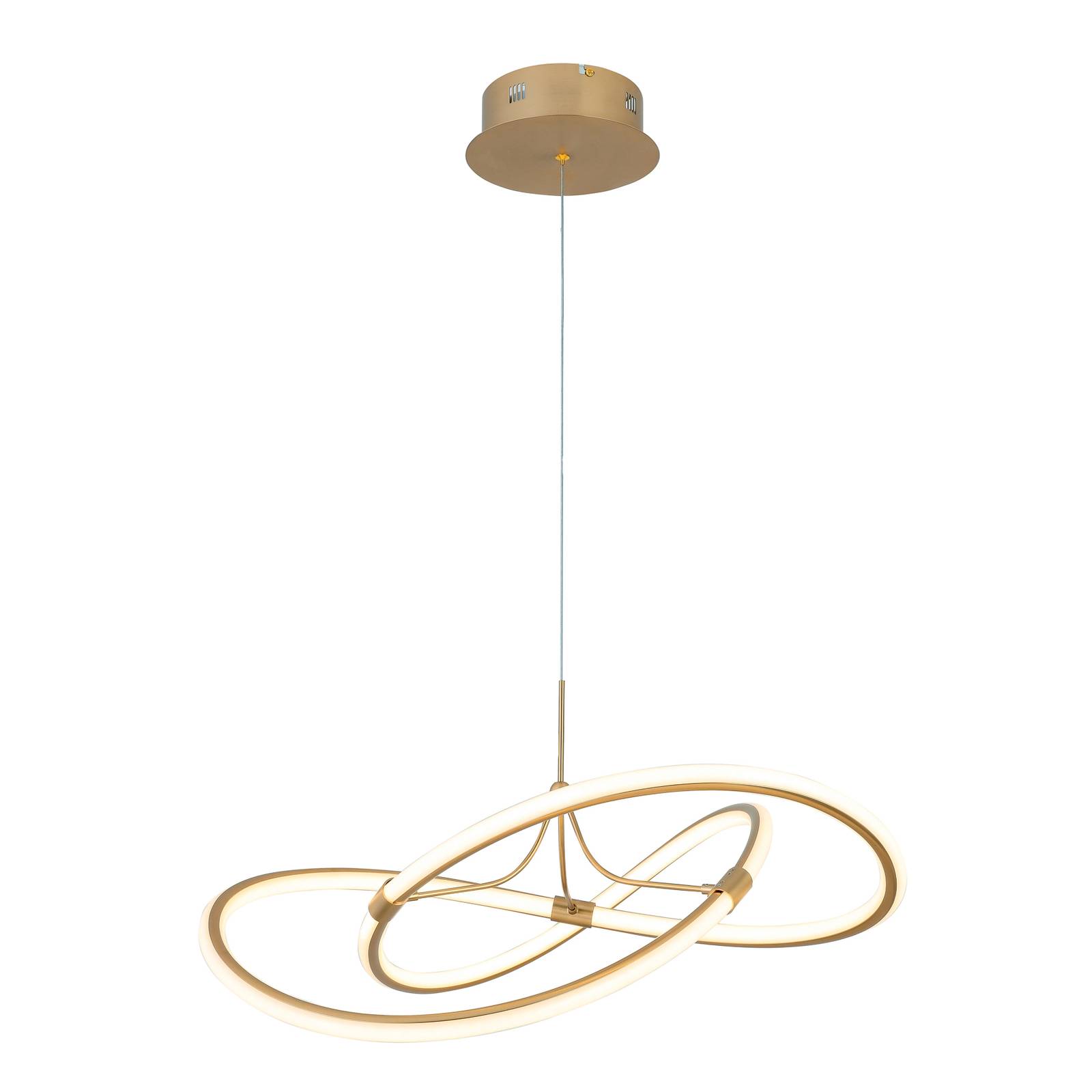 LED-hänglampa Lorra, guld