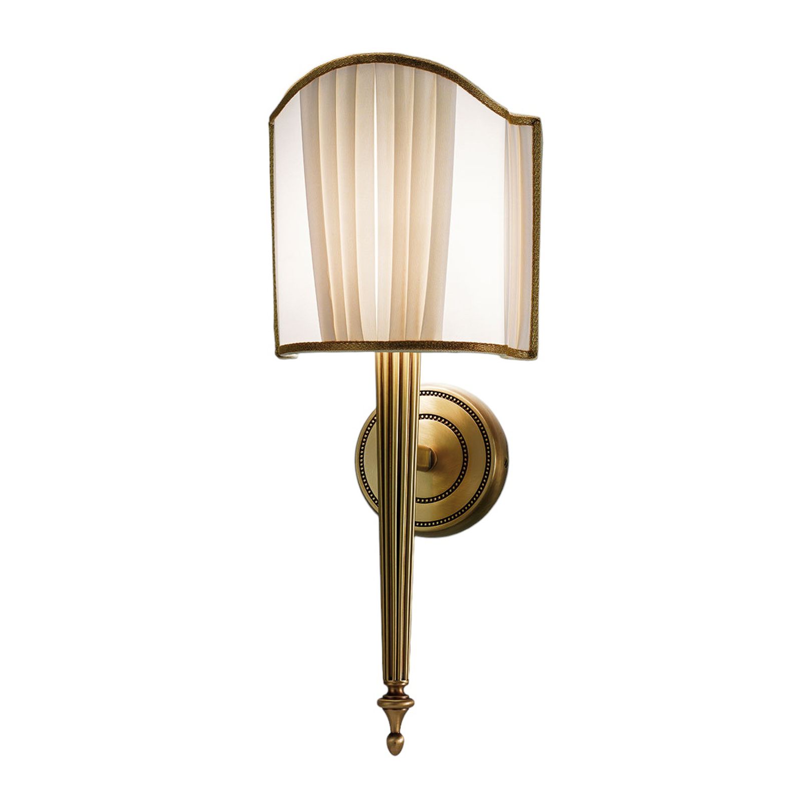 Belle Epoque vegglampe i antikk messing