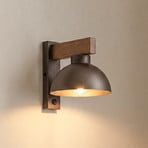 Sieninis šviestuvas „Oslo“, rudas, metalinis, 20 cm aukščio, E27