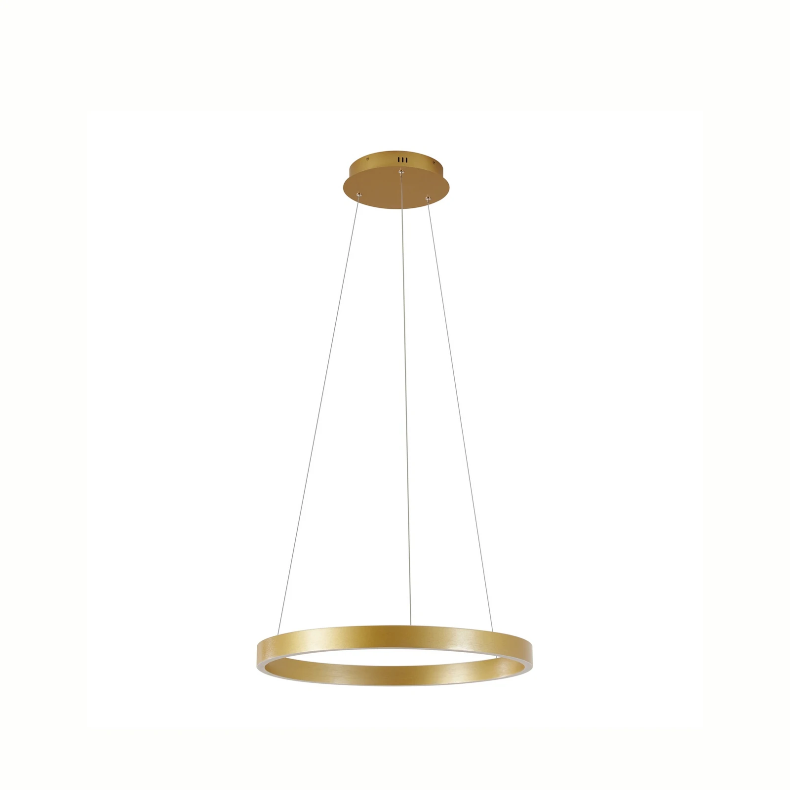 Lucande LED viseča svetilka Yonam, Ø 60 cm, 1-flg., zlata, CCT