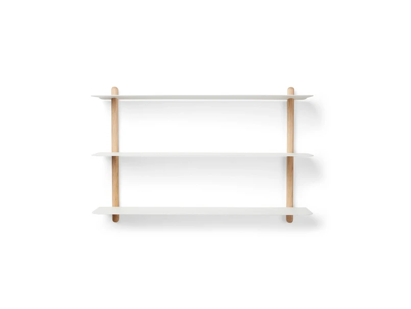 Produktfoto för Gejst - NIVO - Hylla - A - Light Oak/White - H: 42 x W: 64 x D: 16 cm