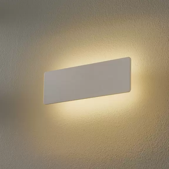 Lampenwelt Ideal Lux LED-Wandleuchte Zig Zag weiß, Breite 29 cm