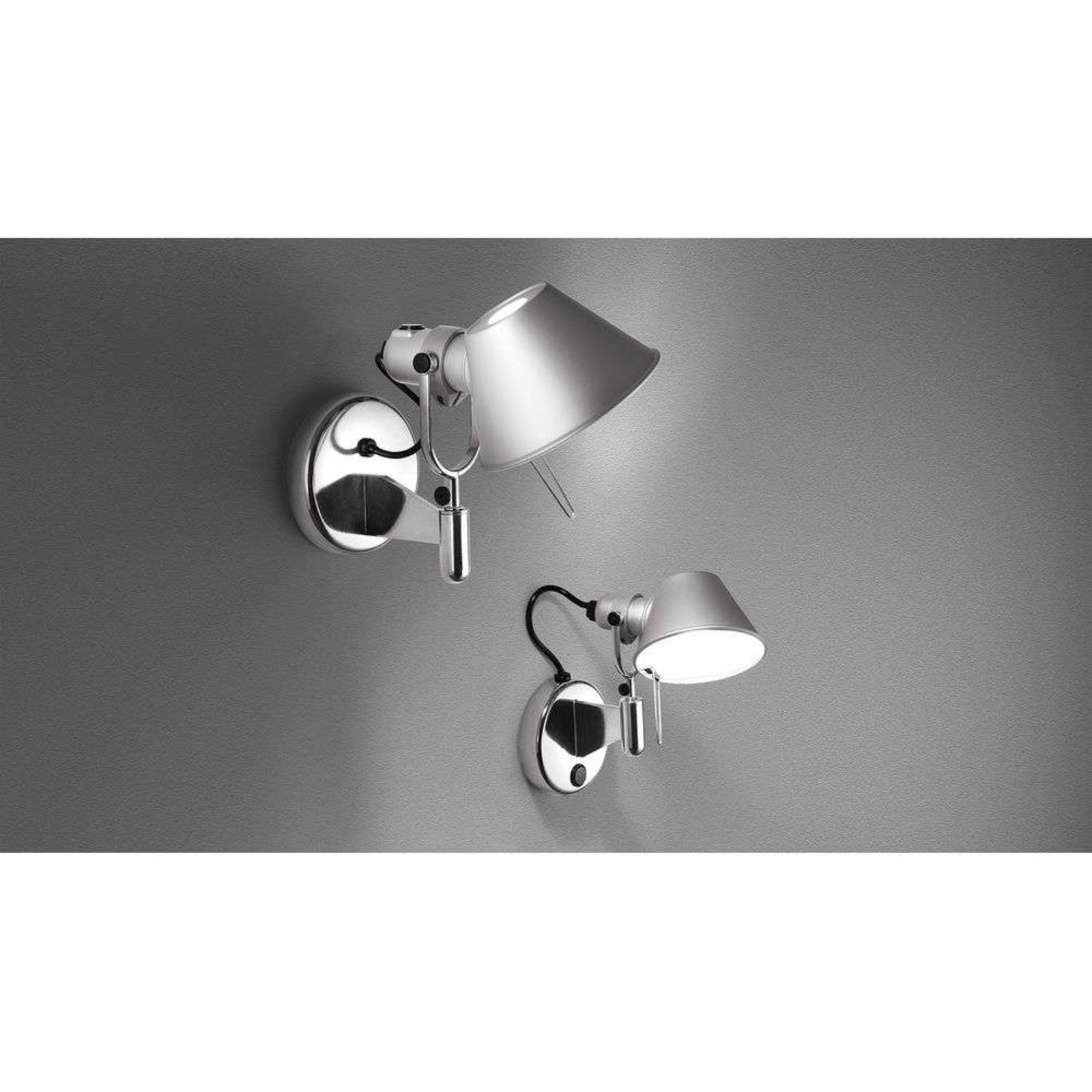 Tolomeo Micro Faretto Aplică de Perete cu Întrerupător Dimmable LED Aluminium -