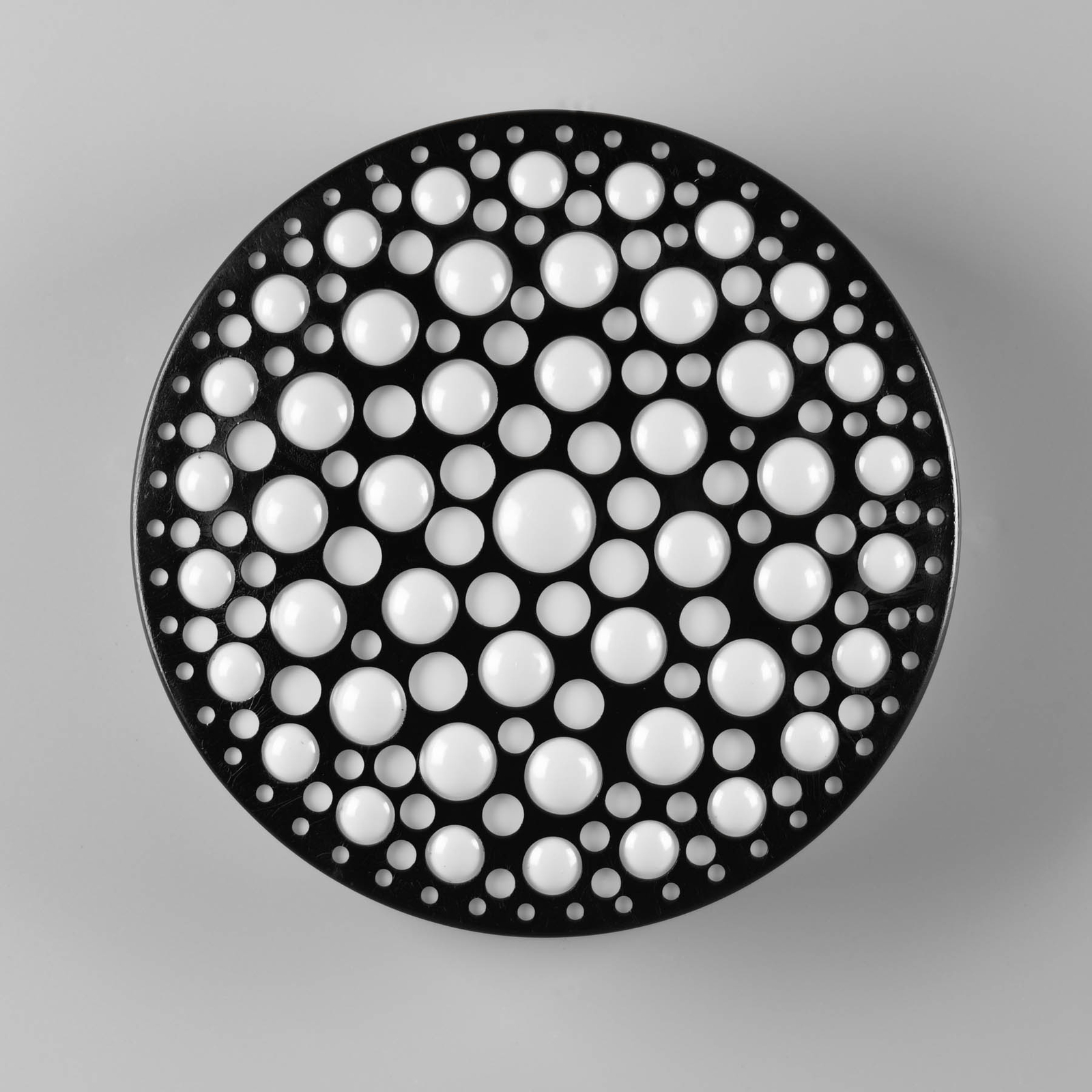 Plafón LED Chizu, Ø 28,5 cm, 3.000K negro
