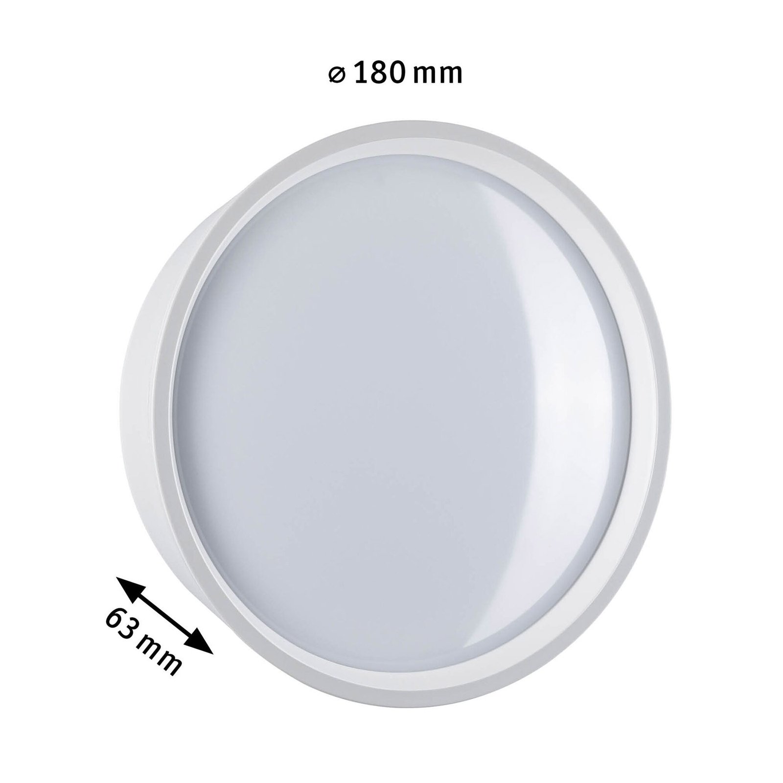 Paulmann Platomo LED-Außenwandleuchte weiß