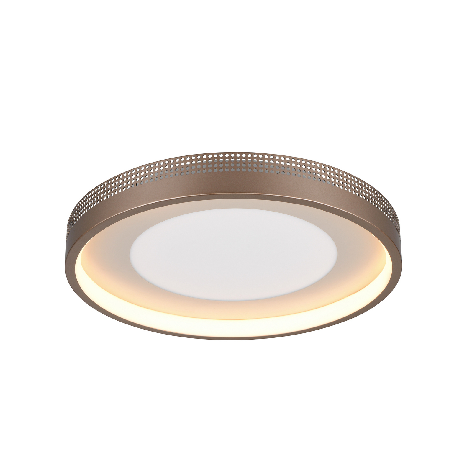 LED-taklampa Solea, brun, Ø 40 cm, plast LED-taklampa Solea, brun, Ø 40 cm, plast